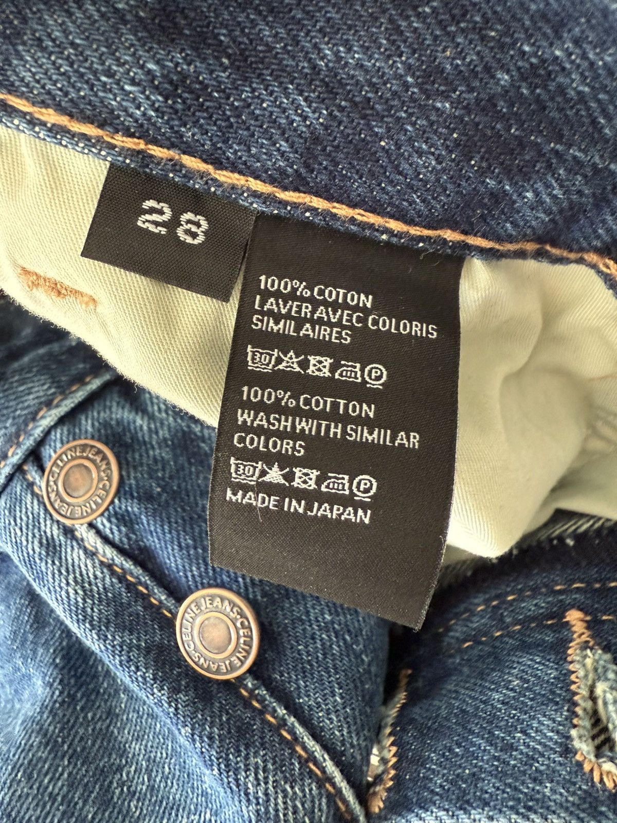 Celine Celine straight leg jeans Size 28" / US 6 / IT 42 - 2 Thumbnail