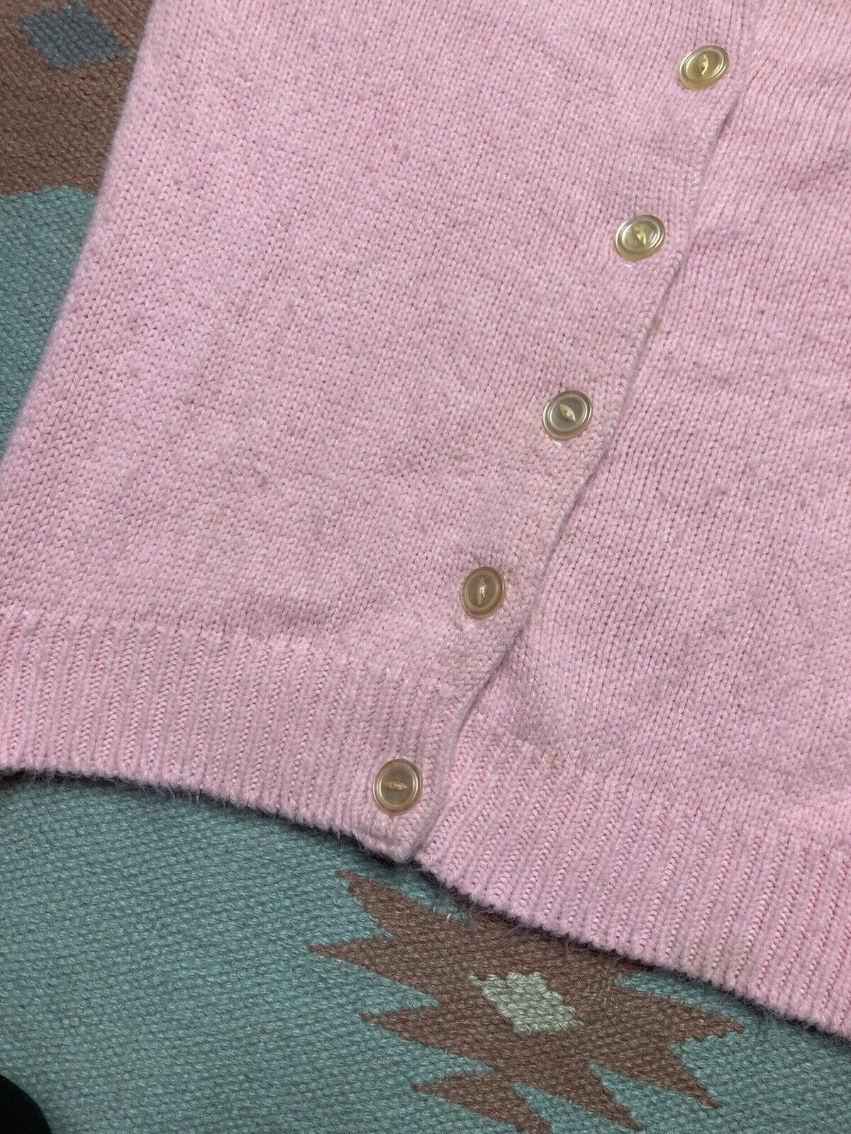 Vintage VTG 60s button front cardigan sweater knit women’s medium Size M / US 6-8 / IT 42-44 - 5 Thumbnail