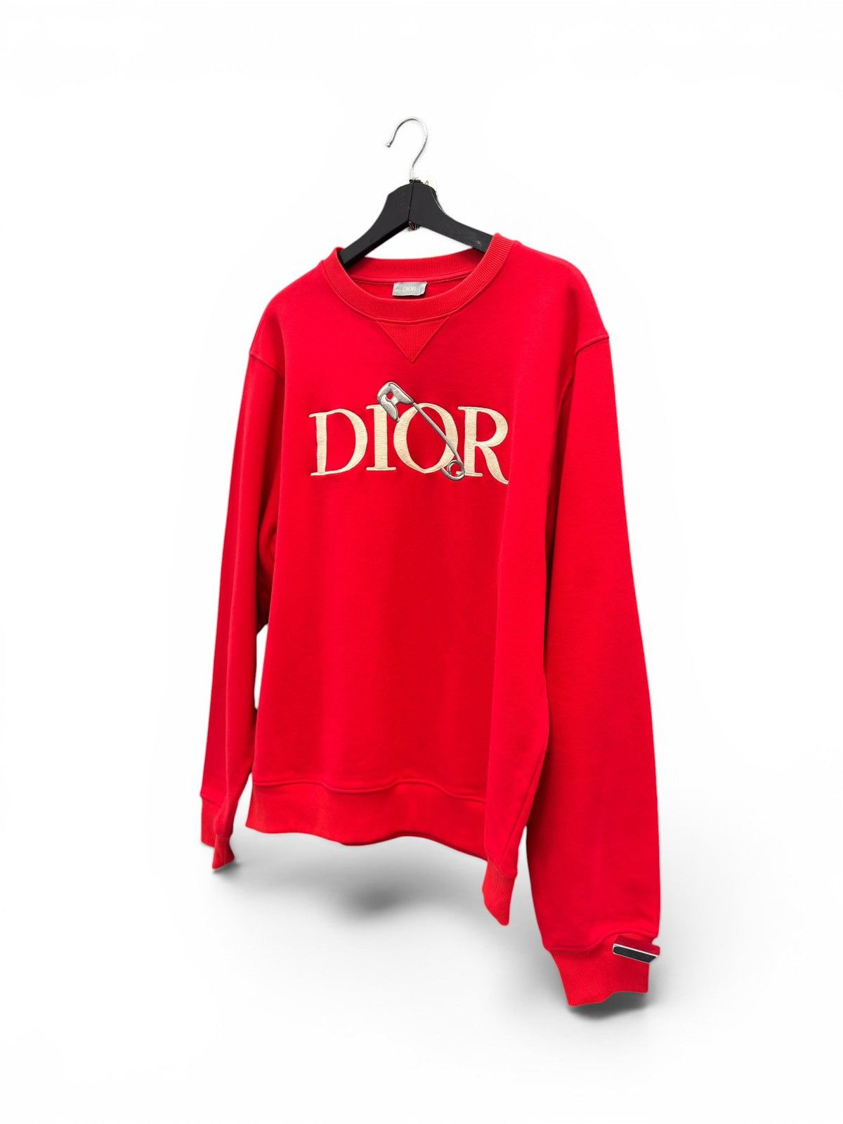 Dior Dior Red Paperclip Logo Crewneck Sweater Size US XL / EU 56 / 4 - 3 Thumbnail