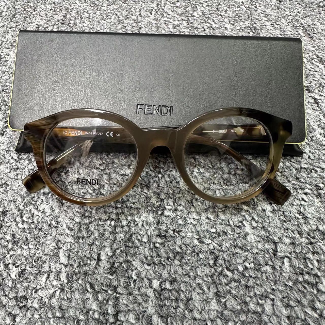 Fendi Fendi Acetate Frame Clear Glasses K12 Size ONE SIZE - 1 Thumbnail