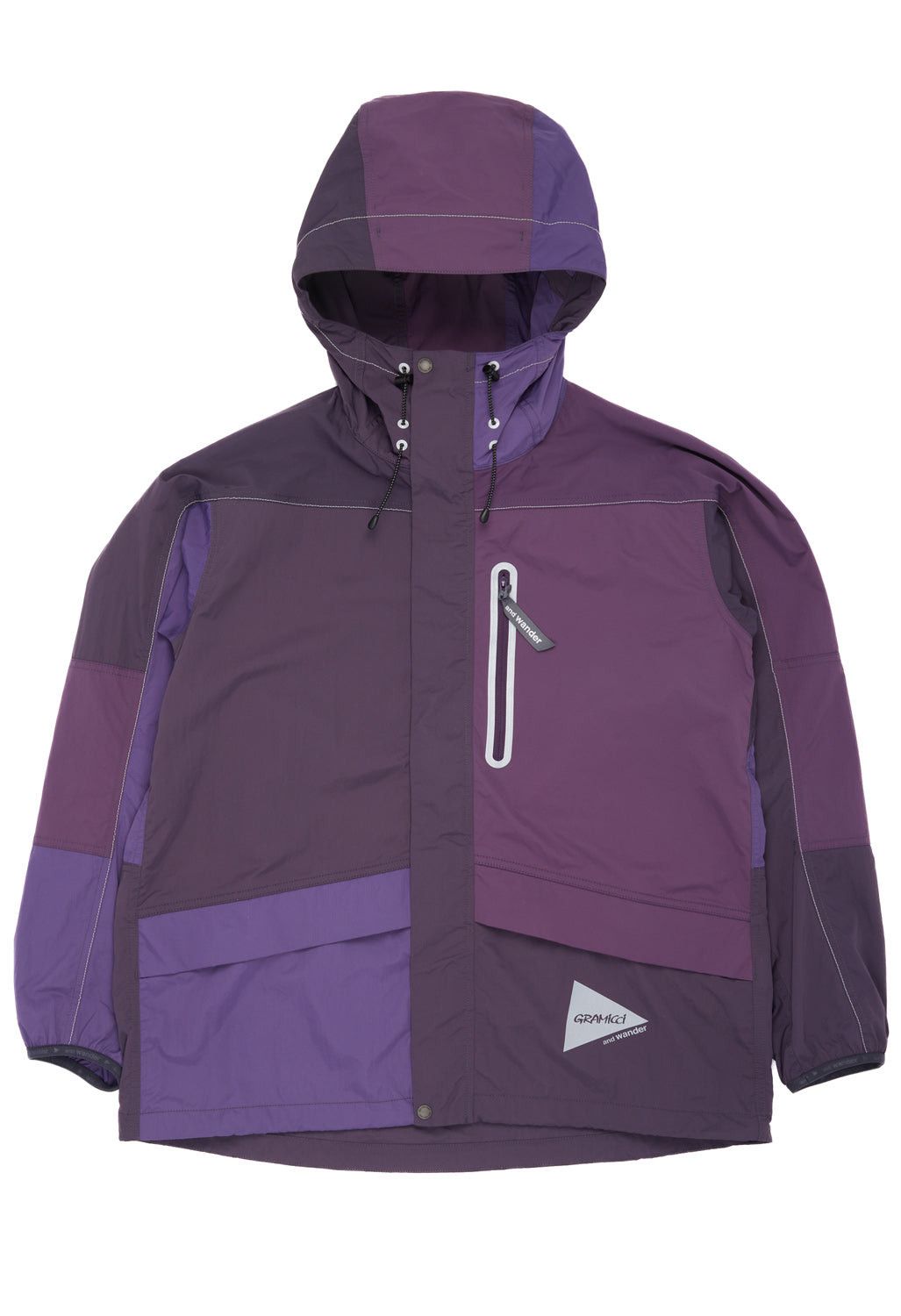 And Wander × Gramicci Patchwork Wind Hoodie - NWT - Multi Purple - And Wonder Size US L / EU 52-54 / 3 - 1 Thumbnail
