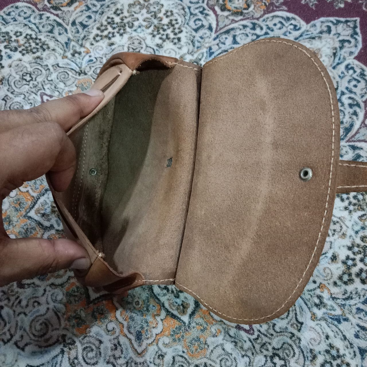 Genuine Leather Vintage Genuine Leather Mini Saddle Crossbody Bag Size ONE SIZE - 10 Thumbnail