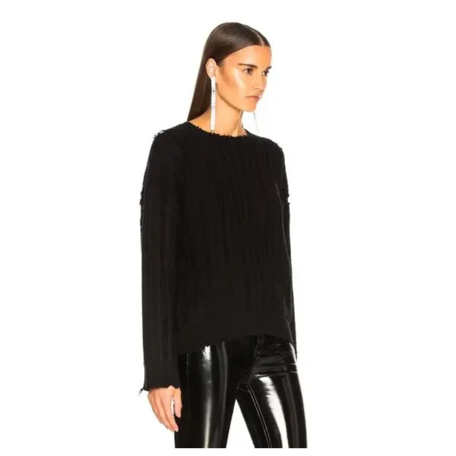 Rta NWT RTA Emma Distressed Cashmere Pullover Sweater Size XS Size XS / US 0-2 / IT 36-38 - 2 Thumbnail