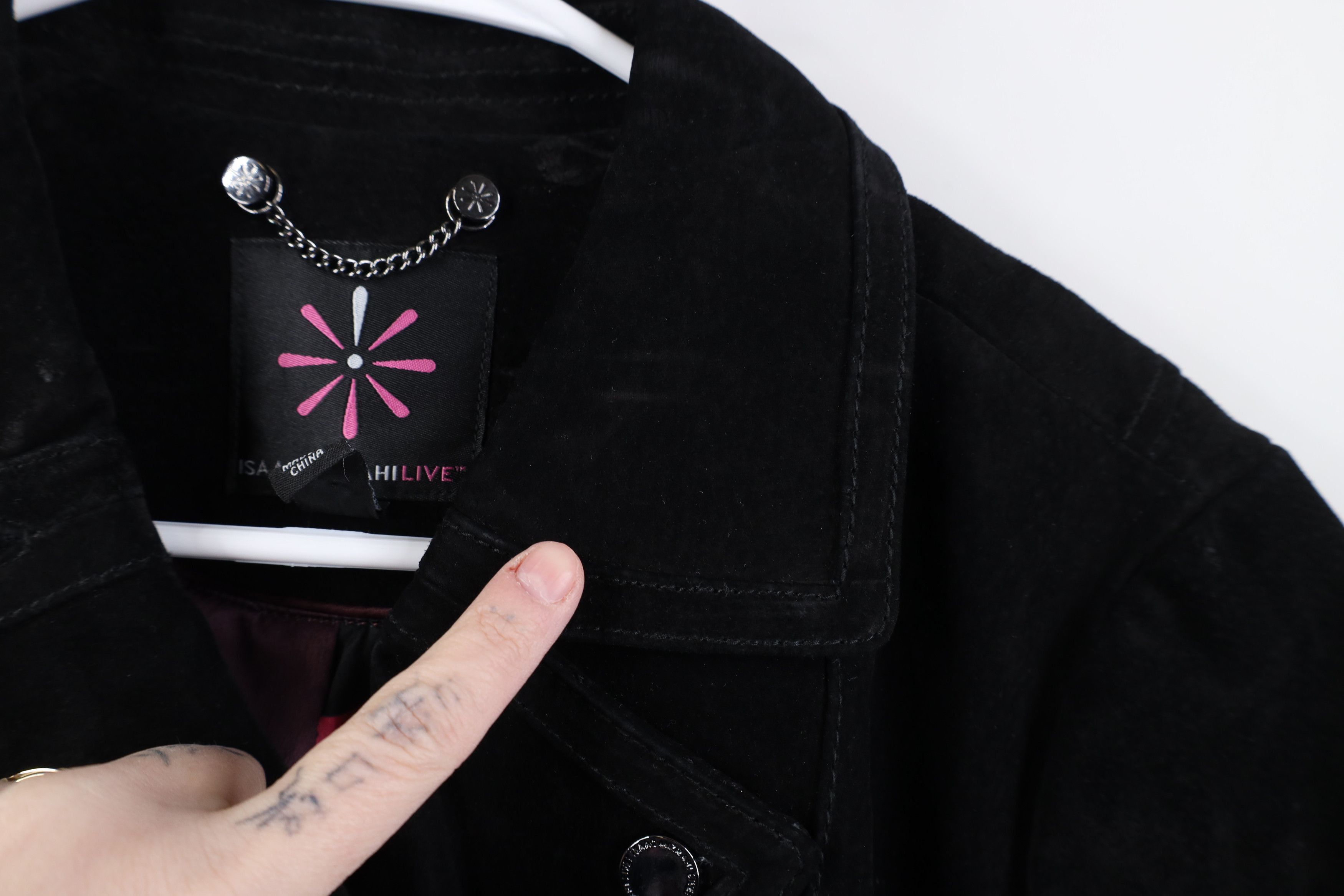 Vintage Vintage Y2K Streetwear Babydoll Suede Leather Bomber Jacket Size XL / US 12-14 / IT 48-50 - 8 Thumbnail