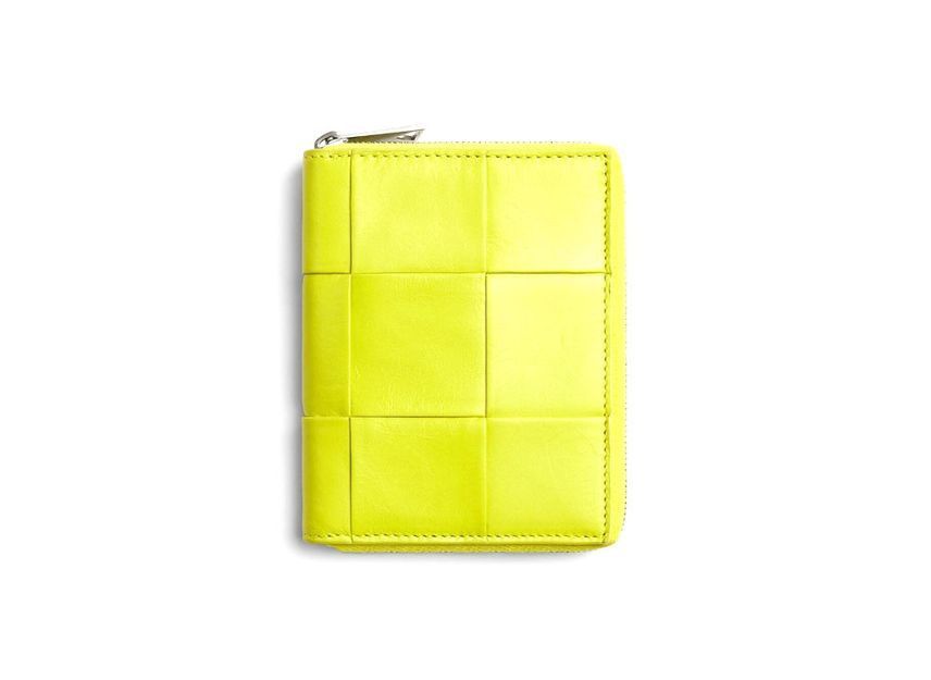 Bottega Veneta o1n1vont1124 Size: OS / Zip Around Wallet in Yellow Size ONE SIZE - 1 Thumbnail