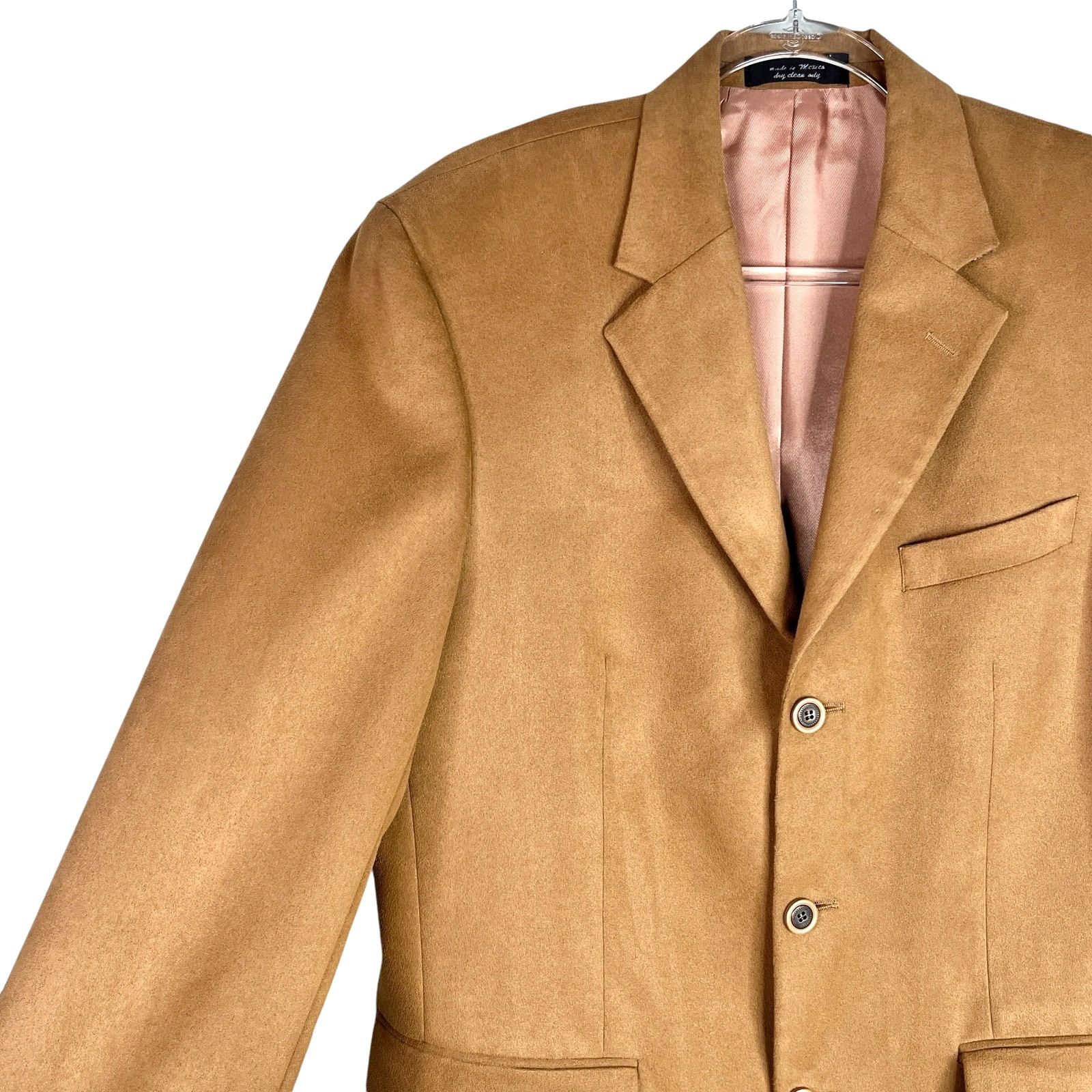 Andrew Fezza Andrew Fezza Fusion Blazer 40R Camel Tan Soft Size 40R - 3 Thumbnail