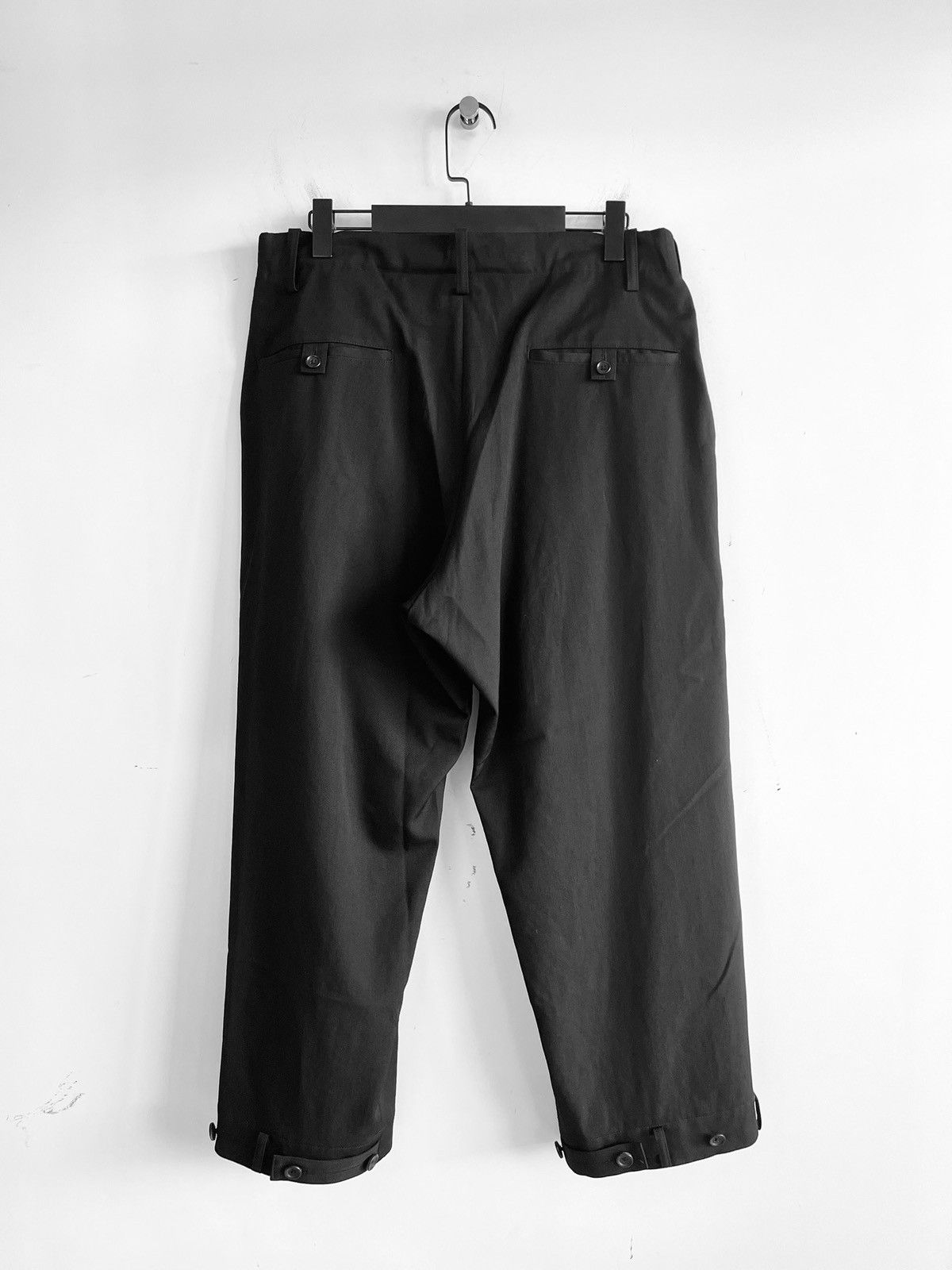 Yohji Yamamoto Yohji Yamamoto Pour Homme - W/Gabardine Wide Tab Pants Size US 30 / EU 46 - 2 Thumbnail