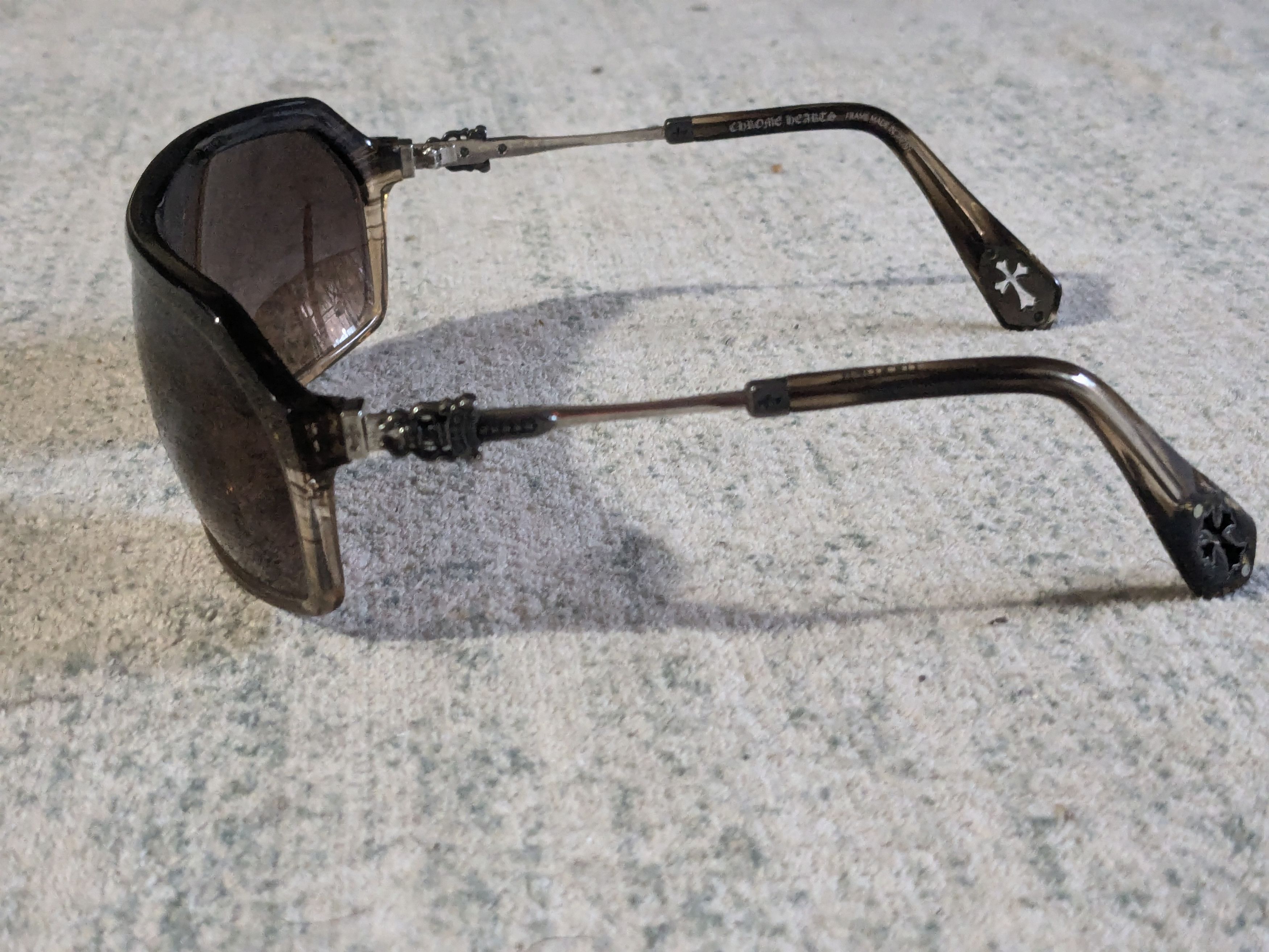 Chrome Hearts Chrome Hearts Nooner Sunglasses Brown Acetate Size ONE SIZE - 4 Thumbnail