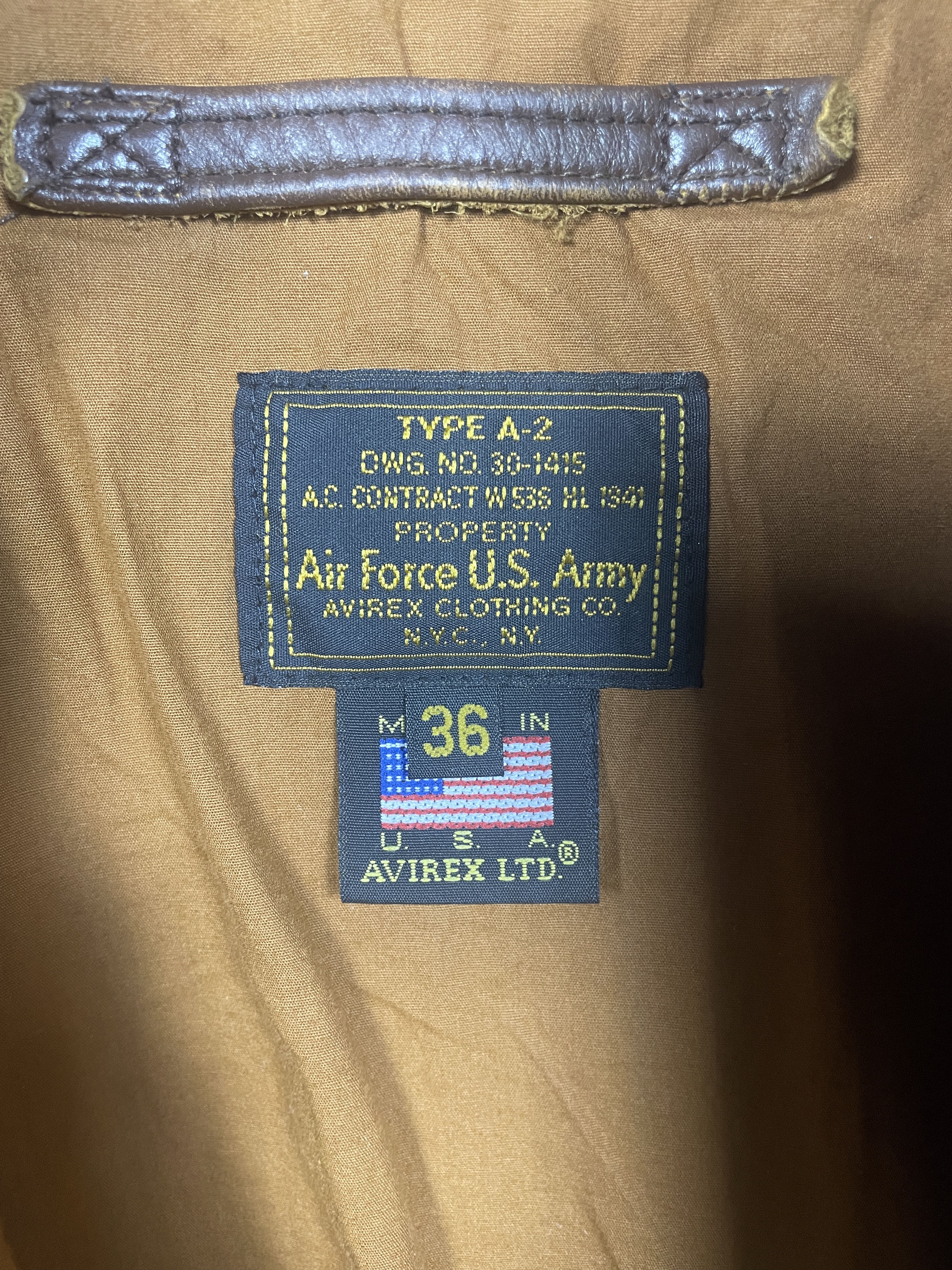 Avirex Avirex Type A-2 RED DRAGON HORSE HIDE LEATHER Flight Jacket Size US S / EU 44-46 / 1 - 3 Thumbnail