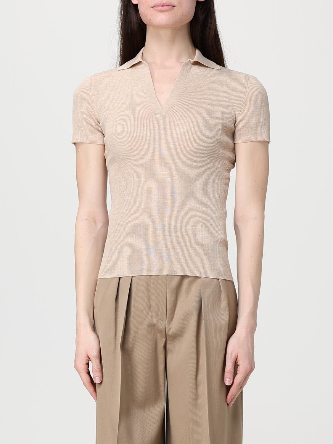 Max Mara Max Mara Polo Shirt Woman White Size XL / US 12-14 / IT 48-50 - 1 Thumbnail