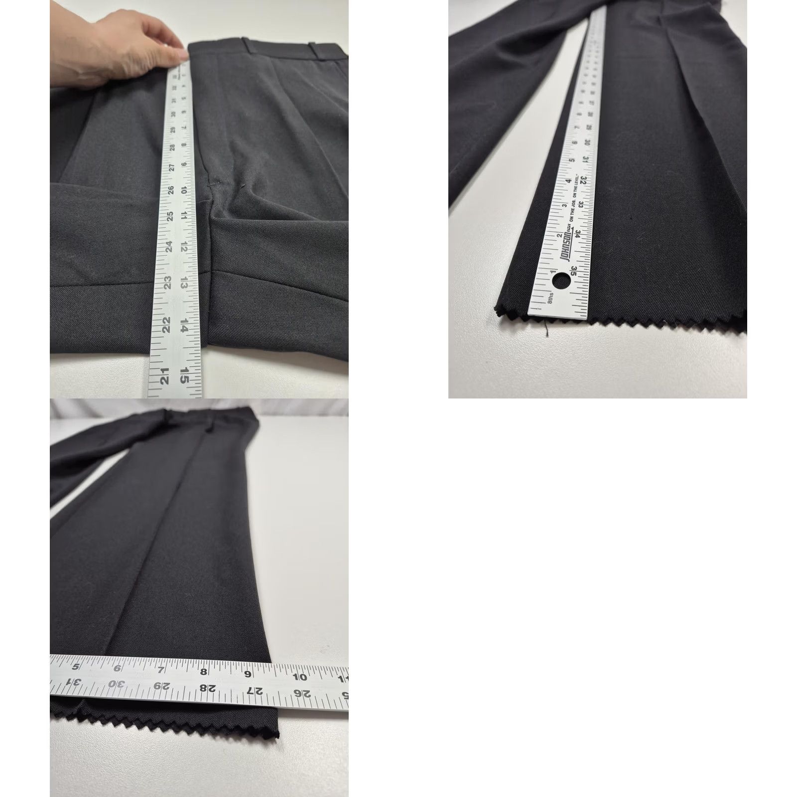 Vintage VINTAGE Jaymar Dress Pants Mens 38x36 Black Wool Blend Pleated Straight Unhemmed NWT Size US 38 / EU 54 - 8 Thumbnail