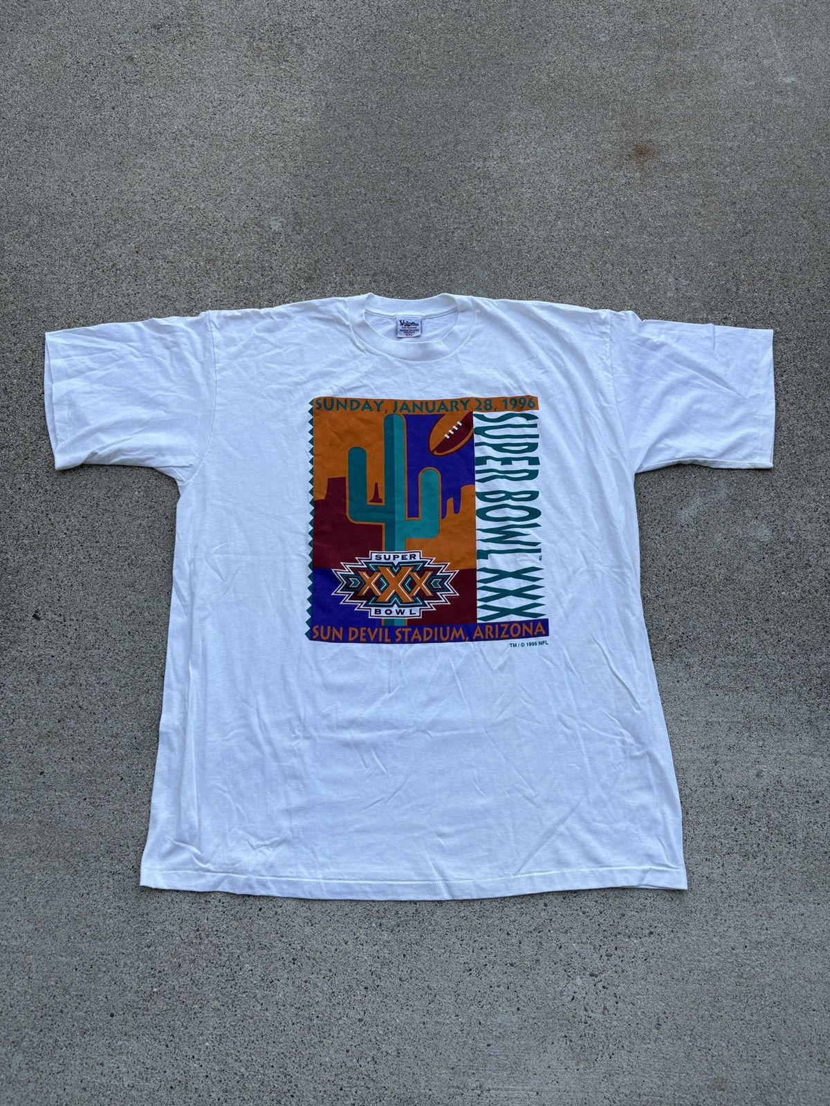 NFL Vintage 1996 NFL “Super Bowl XXX” White T-Shirt Size XXL Size US XXL / EU 58 / 5 - 1 Thumbnail