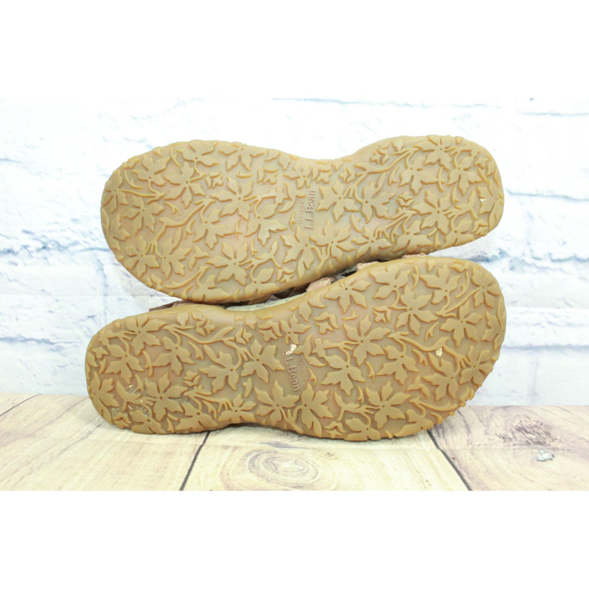 L.L. Bean × Leather LL Bean Leather Slingback Strappy Buckle Casual Sandals Size US 8 / IT 38 - 9 Thumbnail