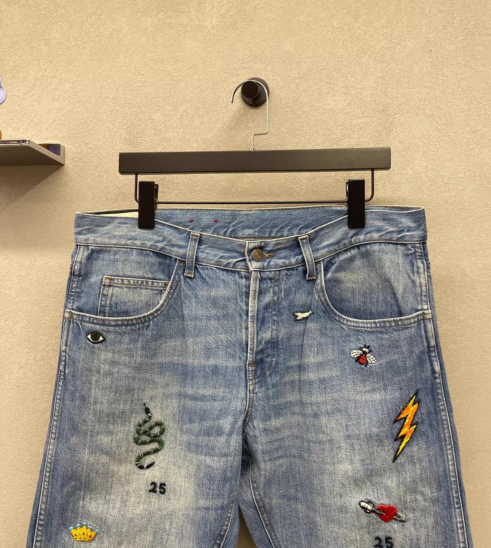 Gucci Gucci 36 Embroidered Pattern Jeans Unique Seasonless Size US 36 / EU 52 - 6 Thumbnail