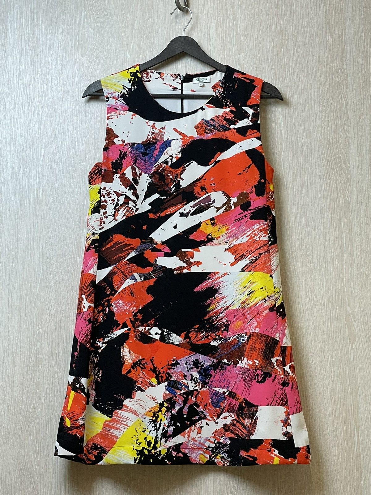 Designer × Kenzo KENZO Sleeveless Abstract Mini Dress Size M / US 6-8 / IT 42-44 - 1 Thumbnail