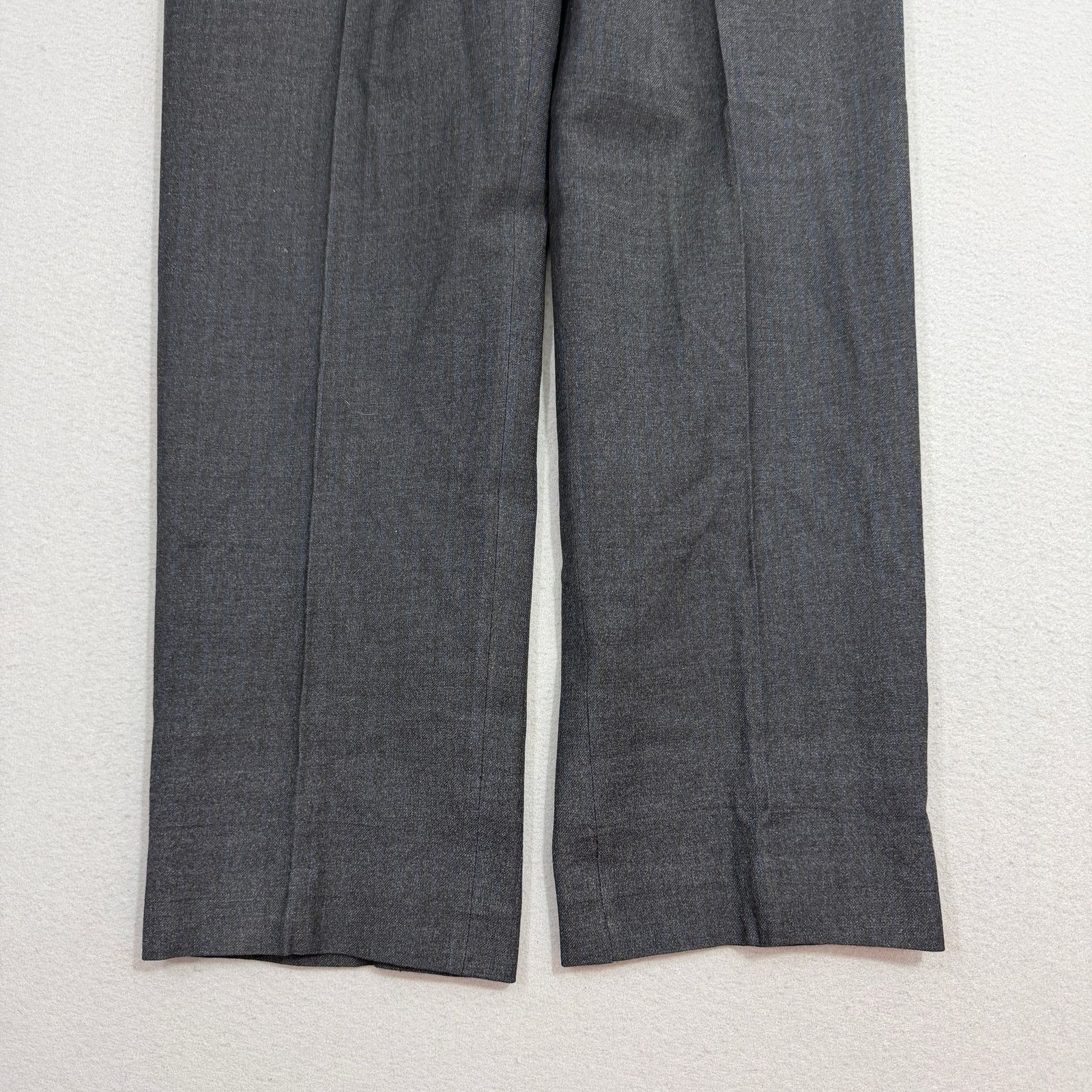 Vintage Vintage Hart Schaffner & Marx Wool Pants 33x30 Gray Blue Size US 33 - 2 Thumbnail