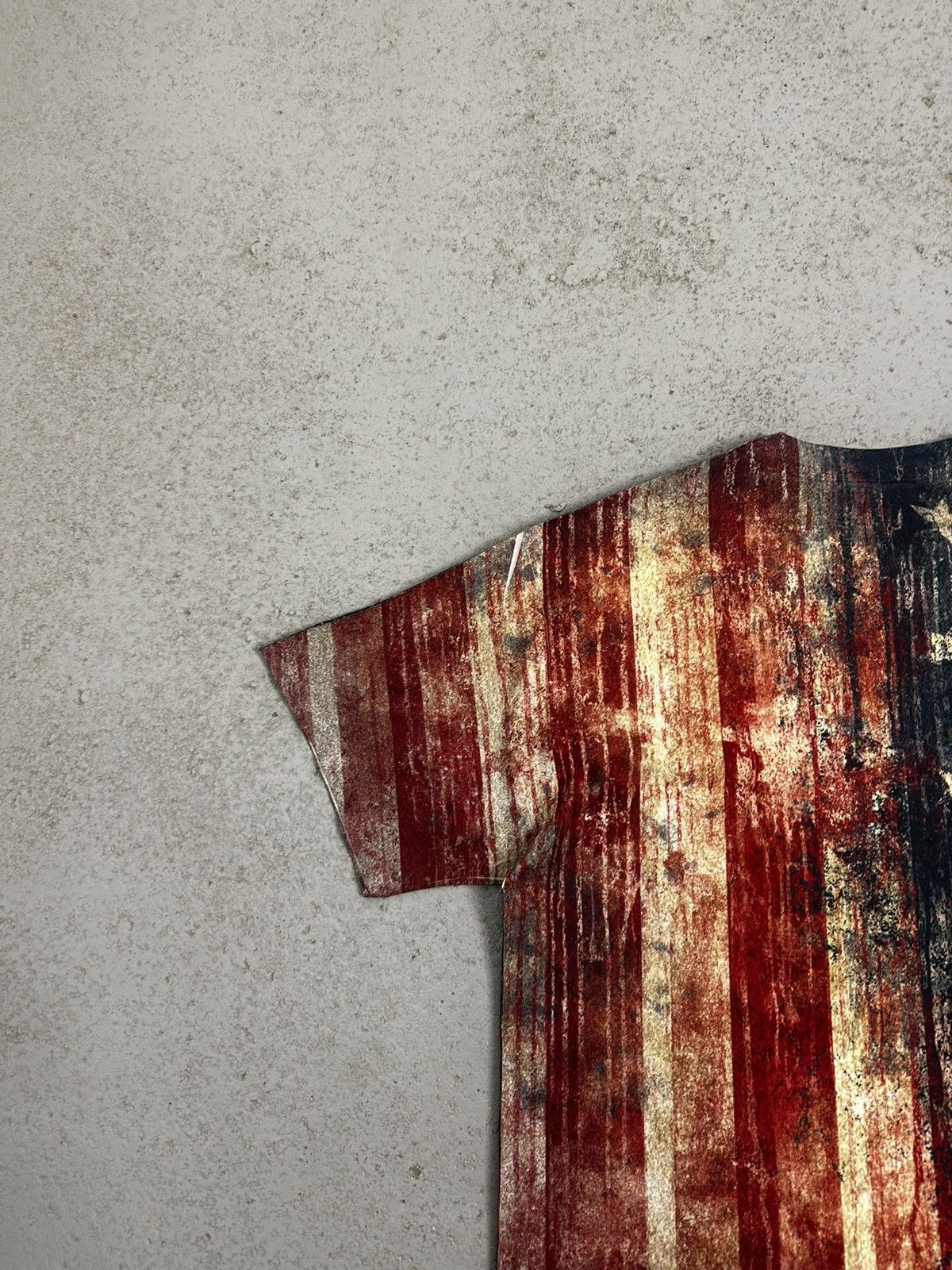 Vintage 00s Fight Club Movie Losing All Hope Is Freedom USA Flag Tee Size US M / EU 48-50 / 2 - 13 Thumbnail