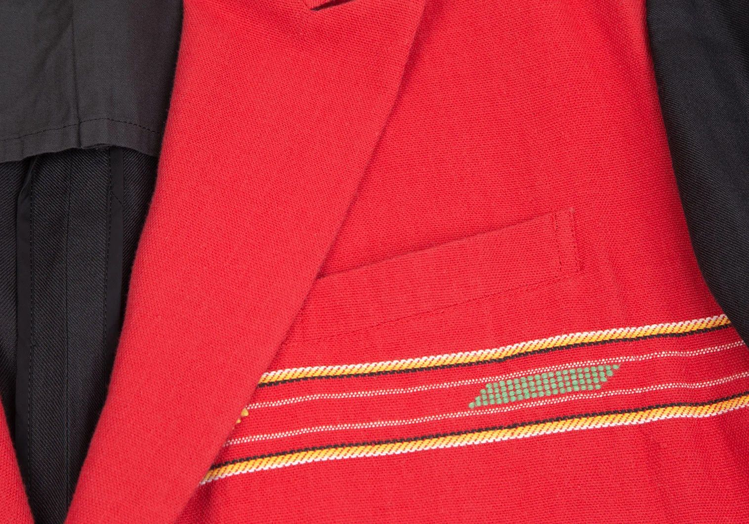 Yohji Yamamoto Yohji Yamamoto Bi-Color Jacket Red Black Size US M / EU 48-50 / 2 - 5 Thumbnail