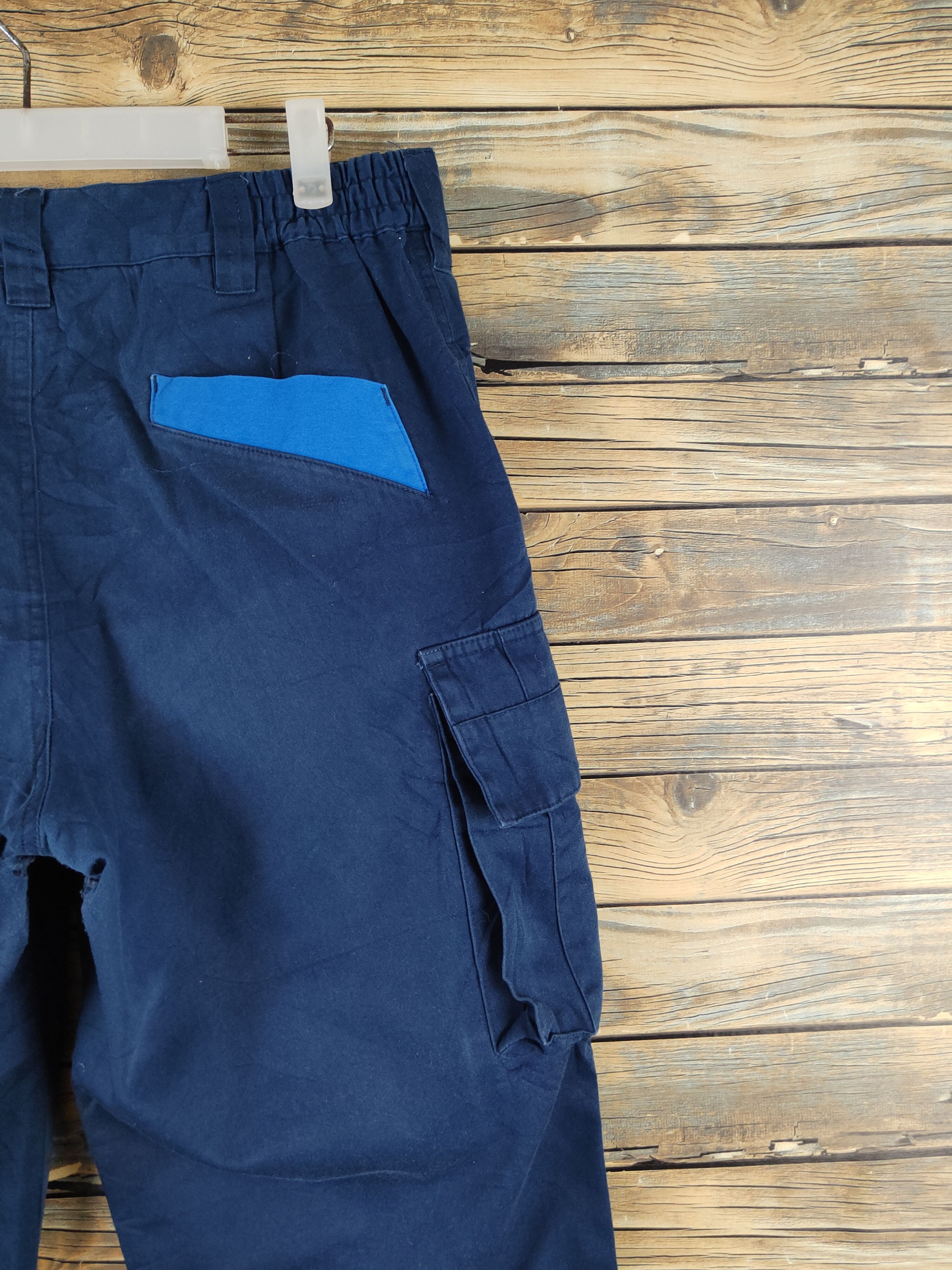 Japanese Brand × Vintage Yoshiyuki made in japan Navy Tactical Cargo Pants #W2214 Size US 32 / EU 48 - 12 Thumbnail