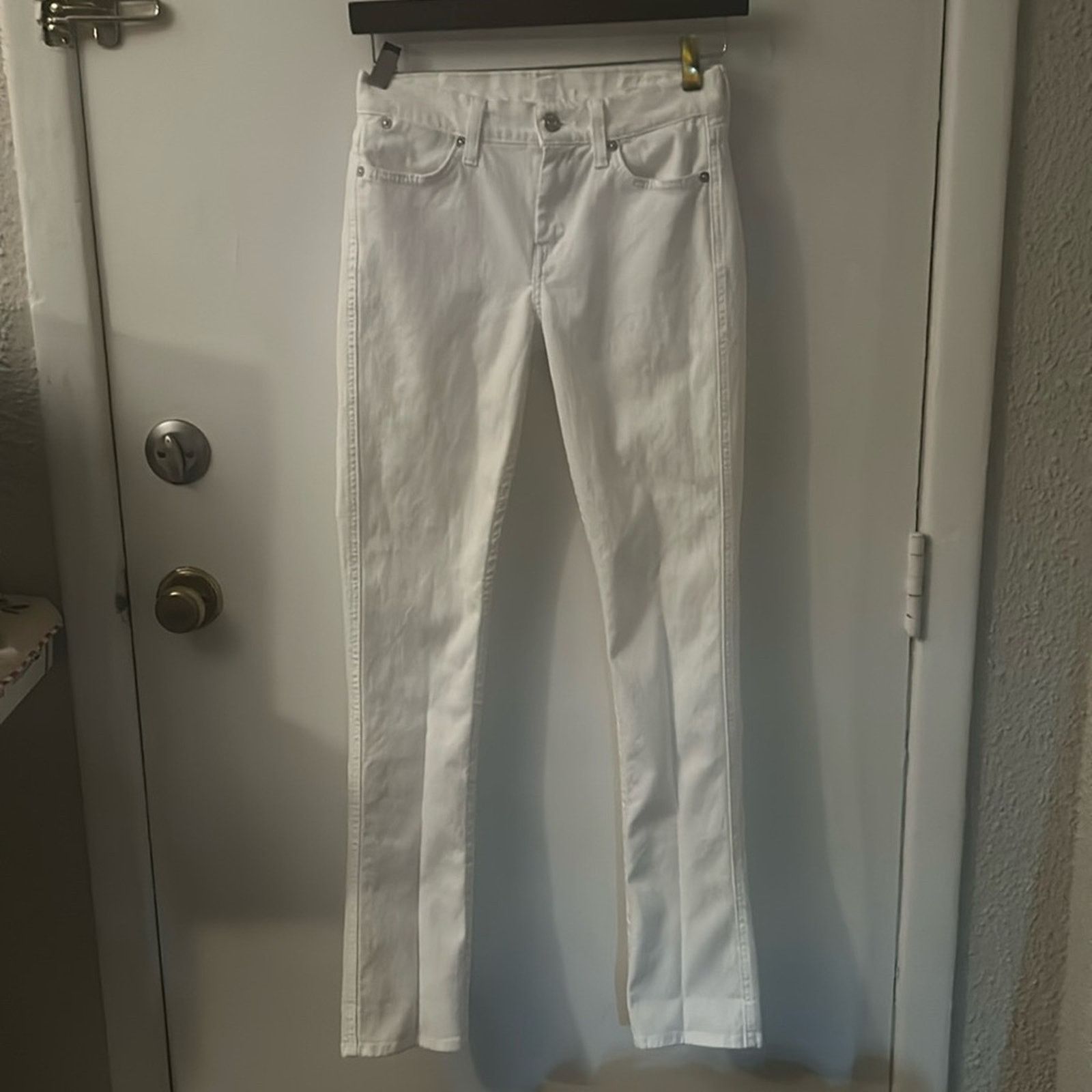 7 For All Mankind 7 For All Mankind 7FAM White Jeans 24 Boho Casual Size 24" / US 00 / IT 34 - 3 Thumbnail