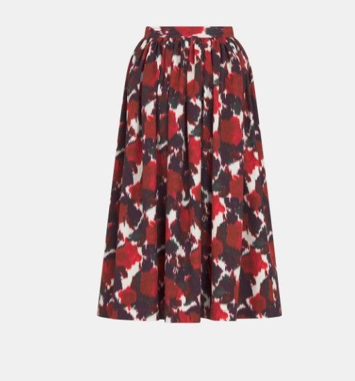 Dior o1w1db11124 Flared Mid-Length Skirt in Multicolor Size 30" / US 8 / IT 44 - 2 Thumbnail