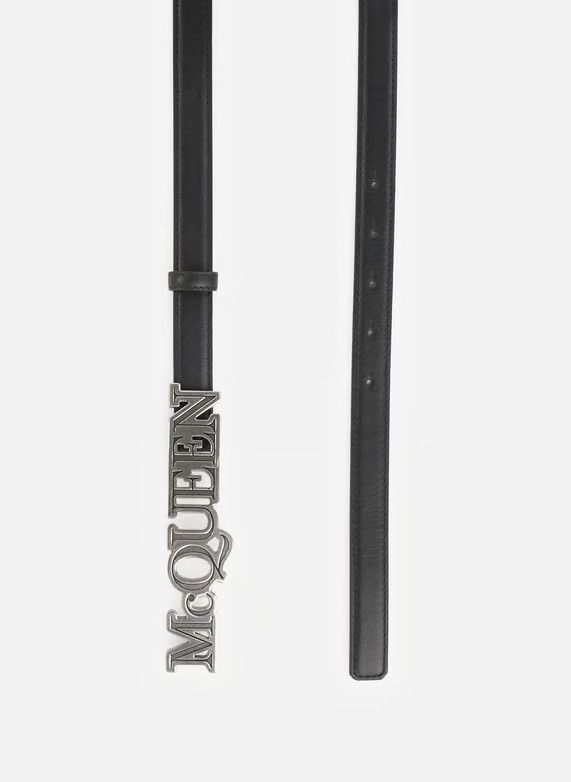 Alexander McQueen o1w1db10725 Size:85/Mcqueen Belt in Black Size ONE SIZE - 2 Thumbnail