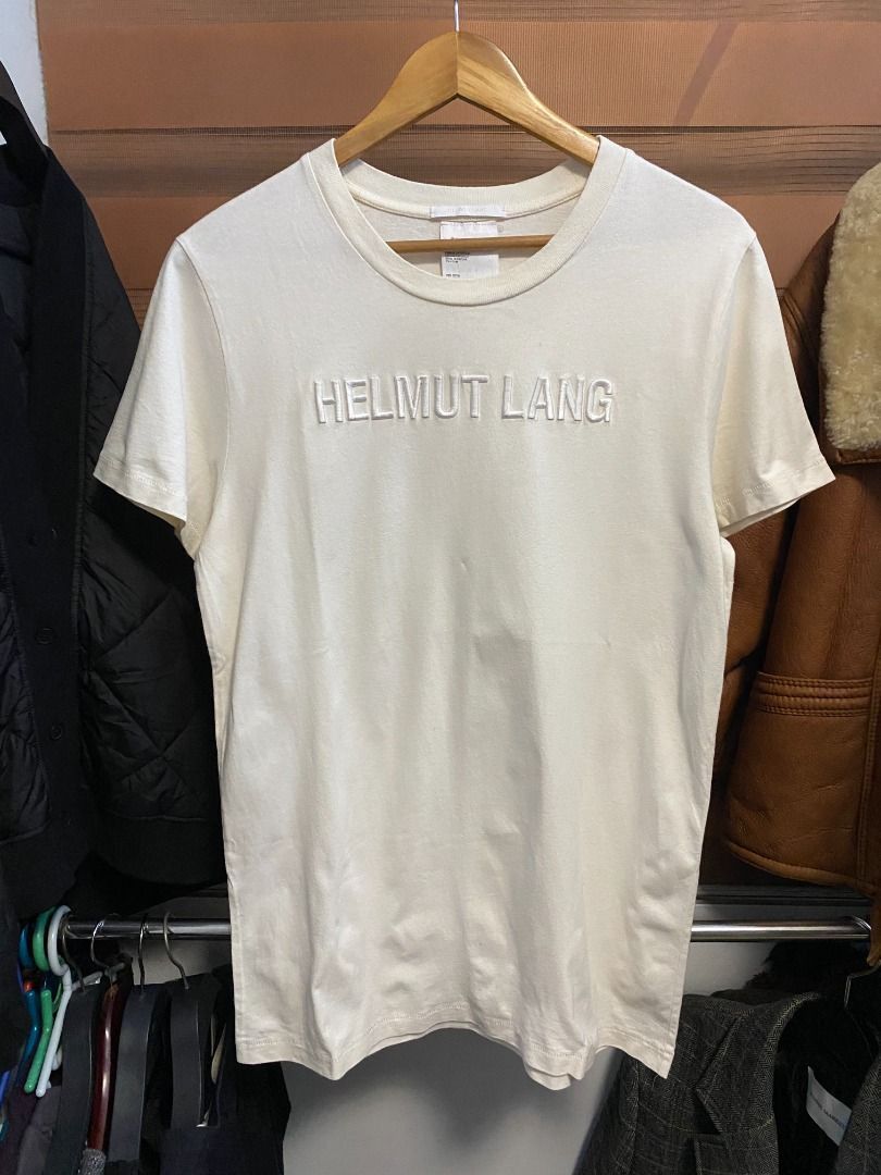 Helmut Lang embroidered logo T-shirt L Size US L / EU 52-54 / 3 - 2 Thumbnail