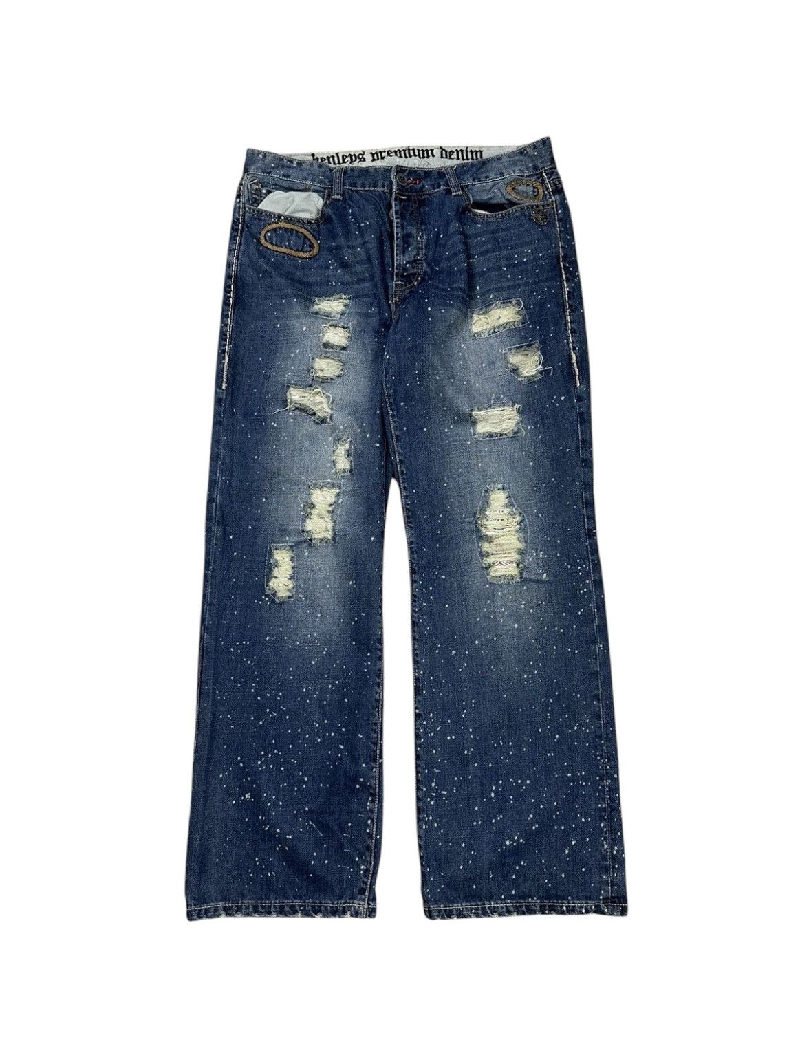 Japanese Brand × Vintage Vintage y2k Reworked Painter Baggy Denim Pants Jeans Size US 34 / EU 50 - 6 Thumbnail