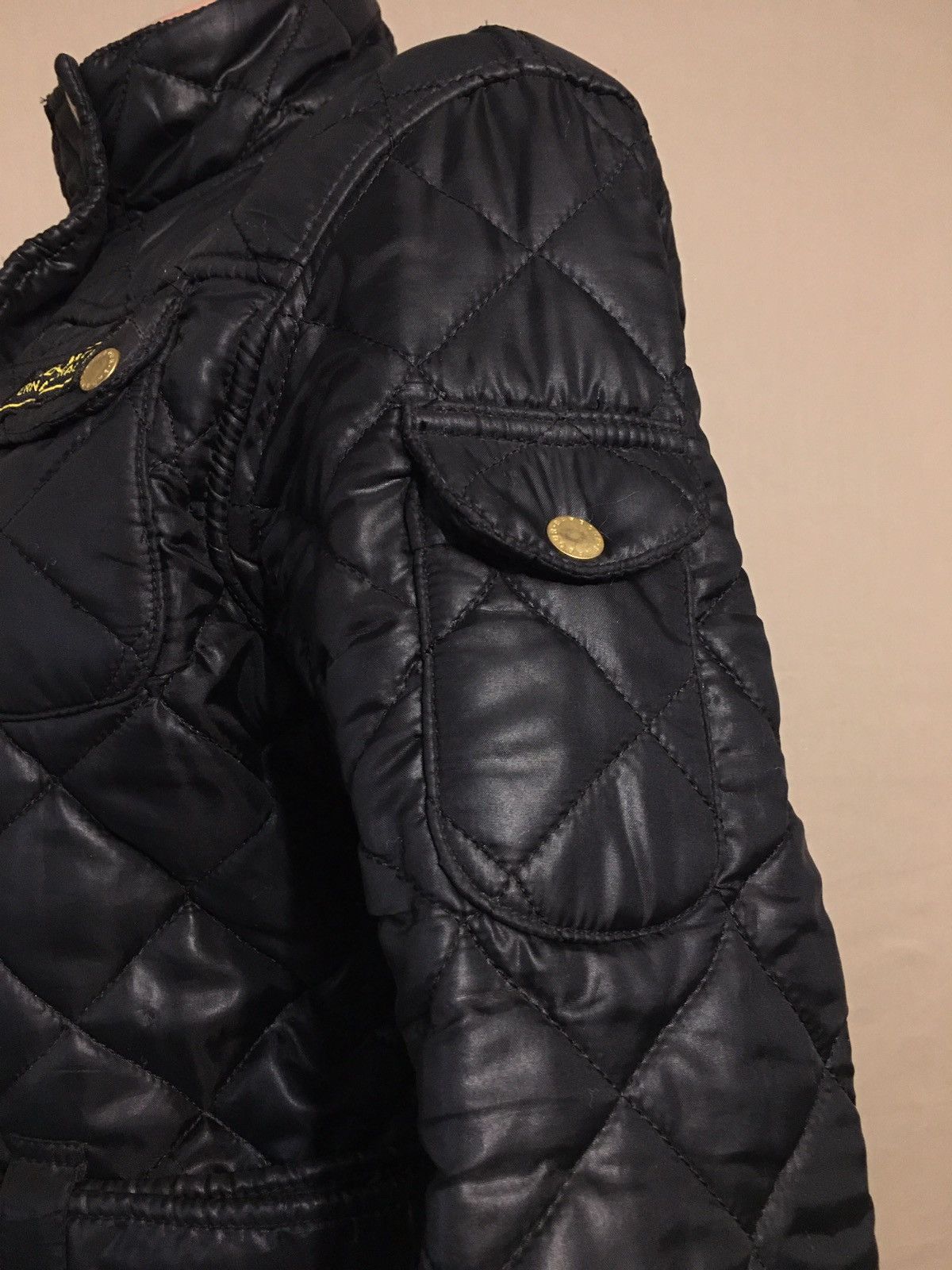 Barbour BARBOUR International Black Womens Jacket Coat UK 14 Size L / US 10 / IT 46 - 6 Thumbnail