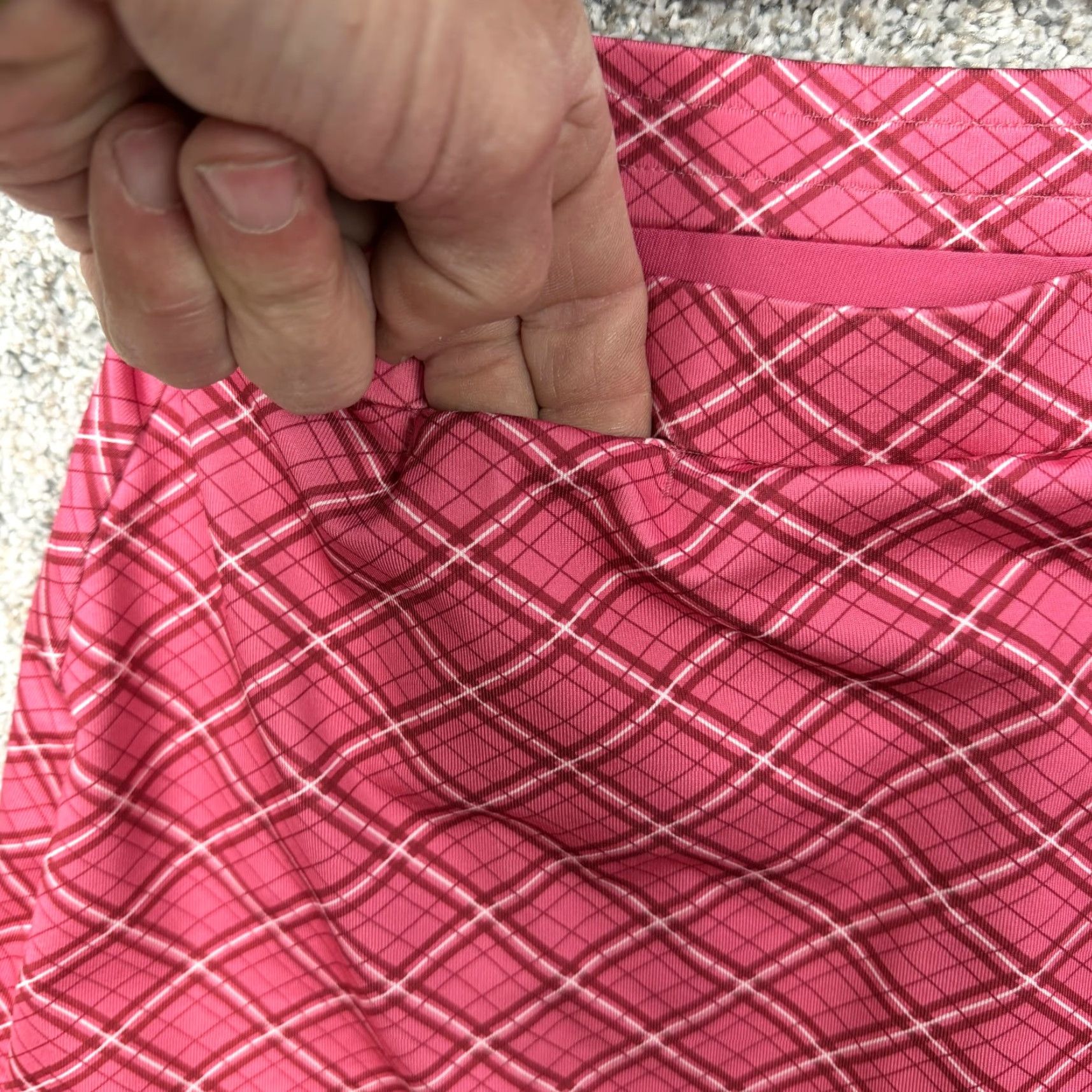 Adidas Adidas Skort Women 6 Pink Plaid ClimaCool Golf Short Skirt Activewear Comfortable Breathable Pocketed Size ONE SIZE - 5 Thumbnail