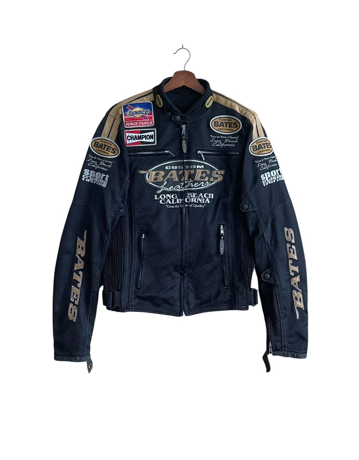 Vintage Very Rare Vintage Brand Bates Motorcycle Jacket 1990s Size US L / EU 52-54 / 3 - 1 Thumbnail