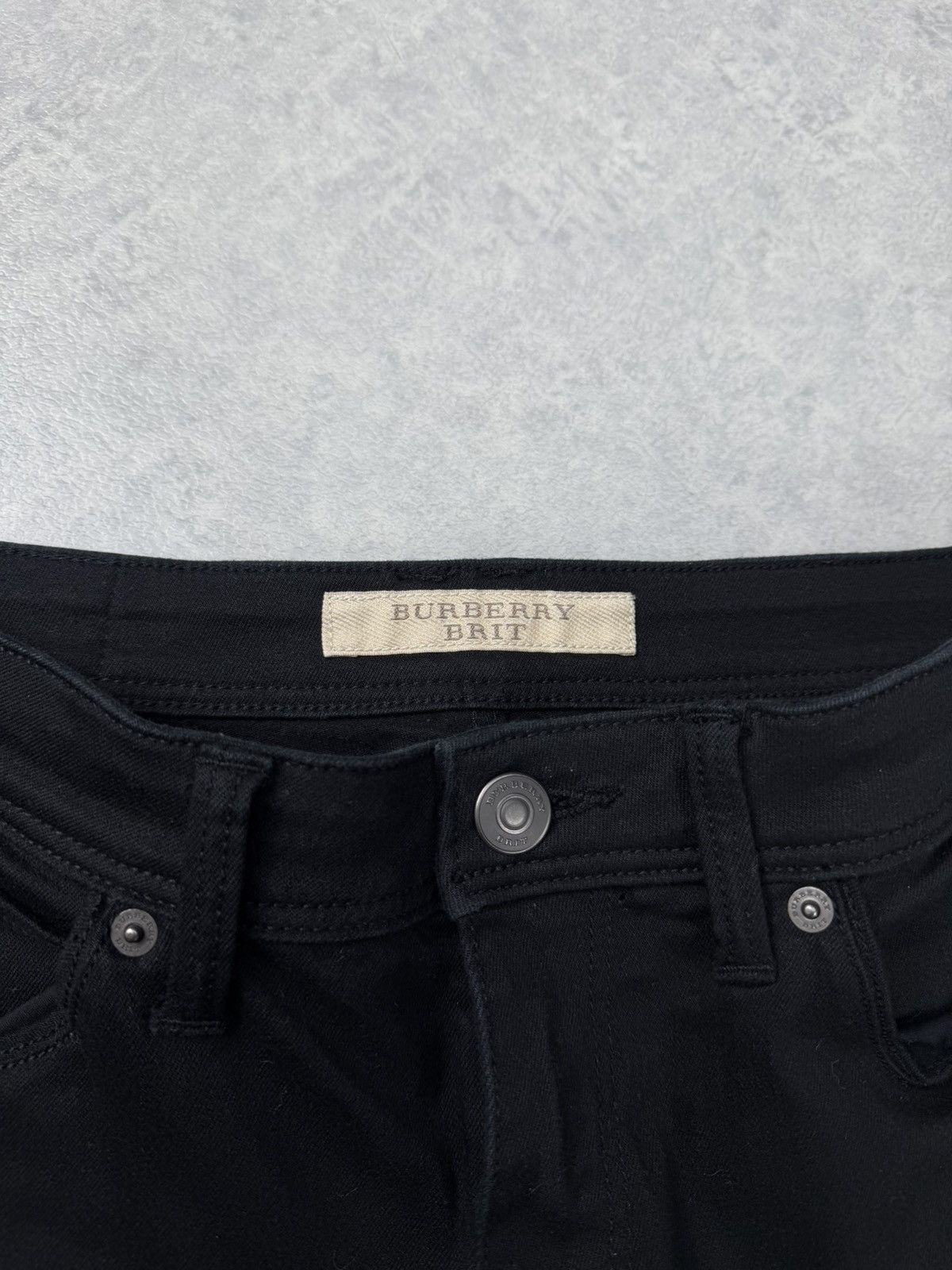Burberry Burberry Brit Skinny Cropped Jeans Black W28 Size 28" / US 6 / IT 42 - 4 Thumbnail