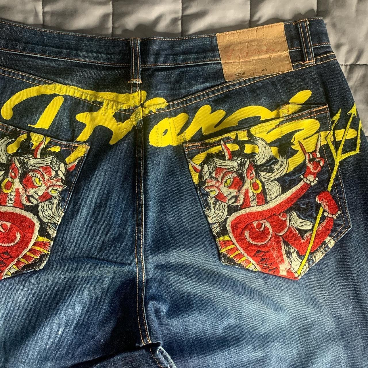 Ed Hardy × Vintage Ed Hardy jeans/ Waist 40/Length 34 Size US 34 / EU 50 - 2 Thumbnail