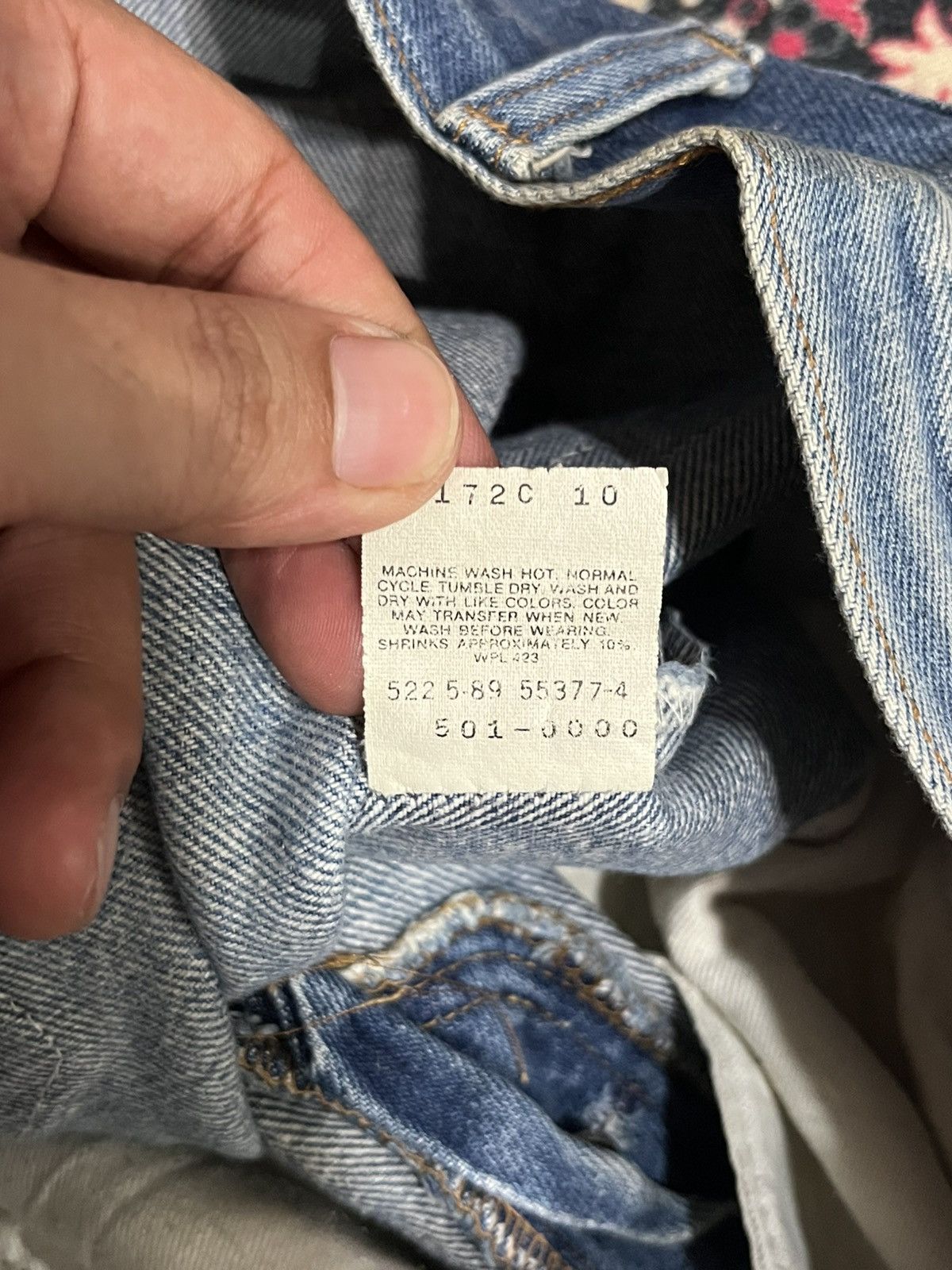 Levi's Vintage 80s Levi’s 501xx Made in Usa Blue Washed Jeans Size US 29 - 20 Thumbnail