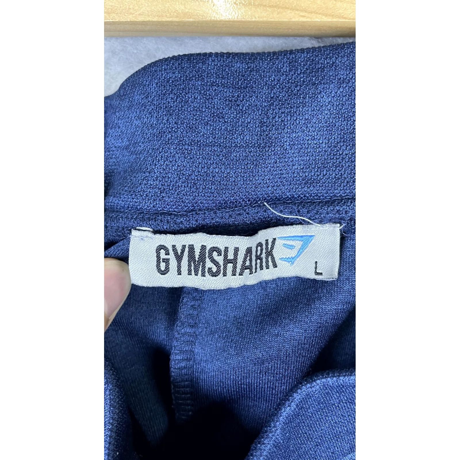 Gymshark Gymshark Pants Mens Large Blue Track Joggers Elastic Waist Pockets Zip Pocket Athletic Size US 33 - 3 Thumbnail