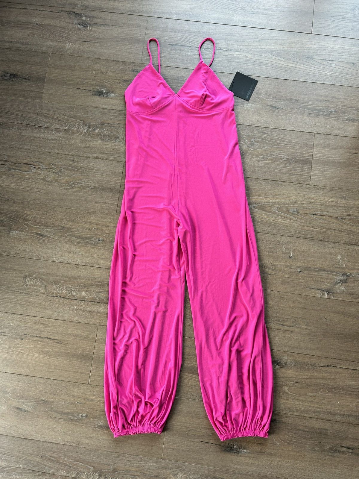 Norma Kamali Norma Kamali pink jumpsuit size L Size 32" / US 10 / IT 46 - 1 Thumbnail