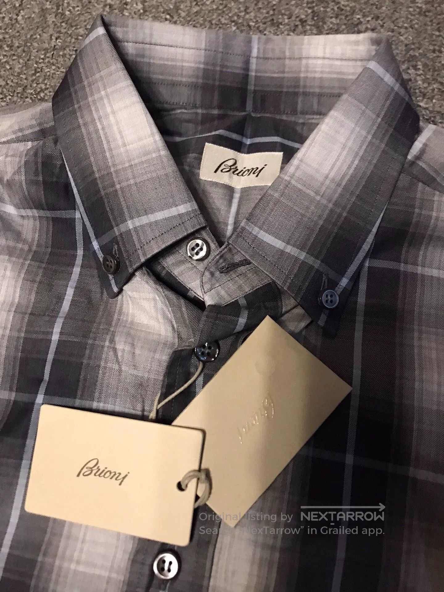 Brioni Multi Plaid Long Sleeve Button Up Shirt. Size US L / EU 52-54 / 3 - 4 Thumbnail