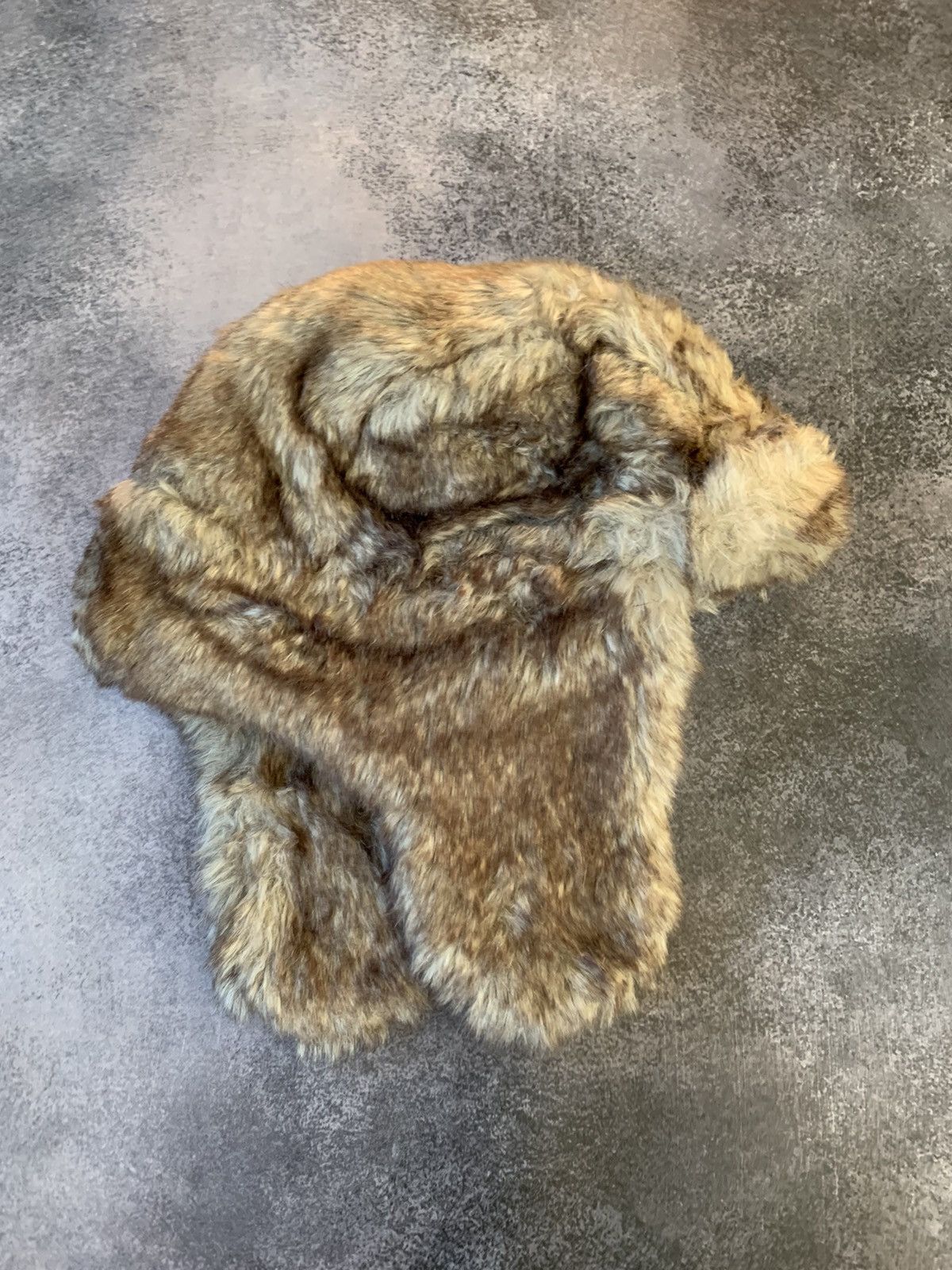 Japanese Brand Vintage Crazy Y2k Mohair Fuzzy Hat Ushanka Punk Huge Size ONE SIZE - 3 Thumbnail
