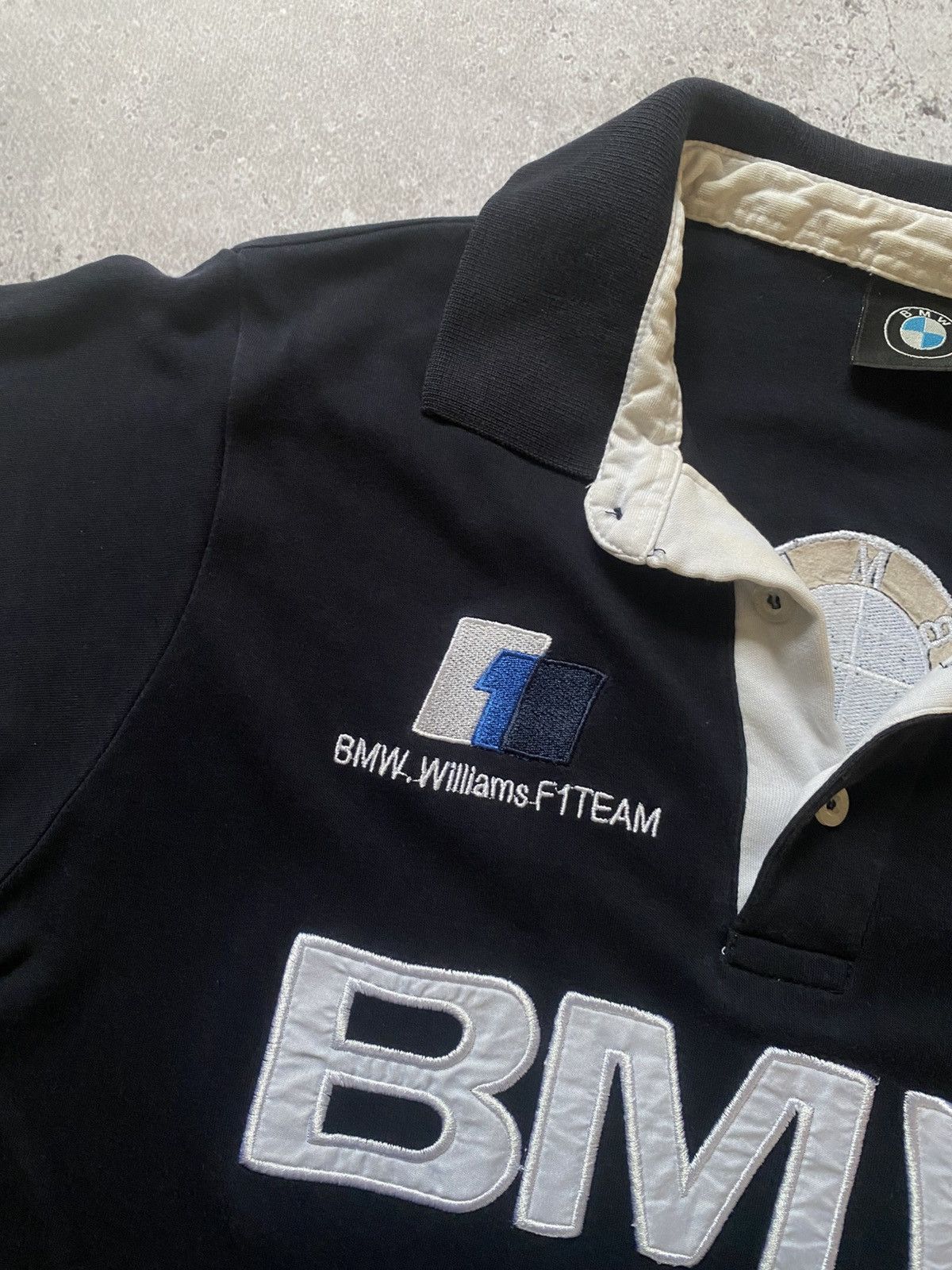 BMW × Vintage BMW Polo Shirt Mens Large Branded Logo Formula 1 Racing Y2K Size US L / EU 52-54 / 3 - 3 Thumbnail