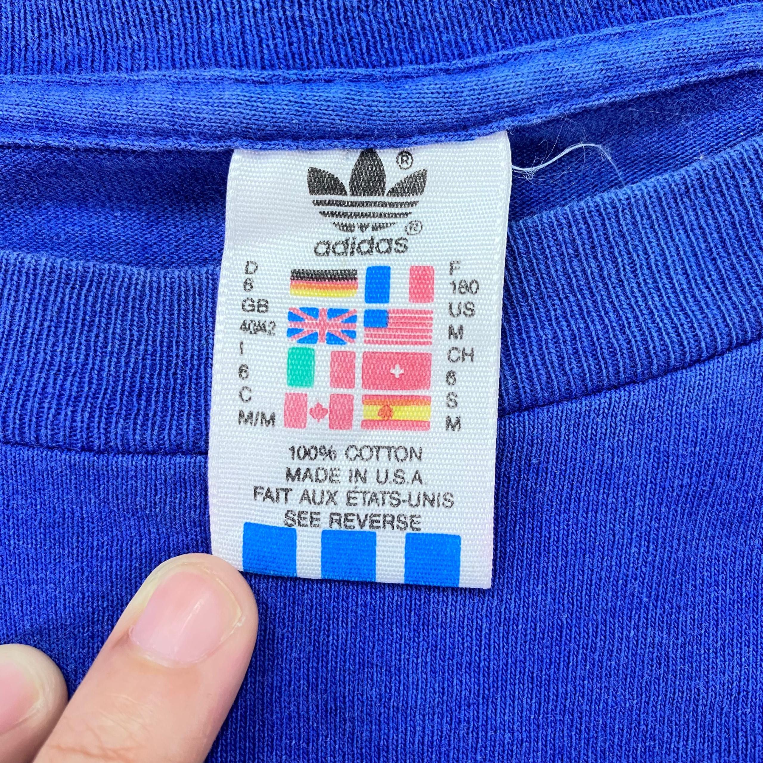 Adidas Vintage 90s Adidas Big Logo Long Sleeve Shirt Size US L / EU 52-54 / 3 - 6 Thumbnail