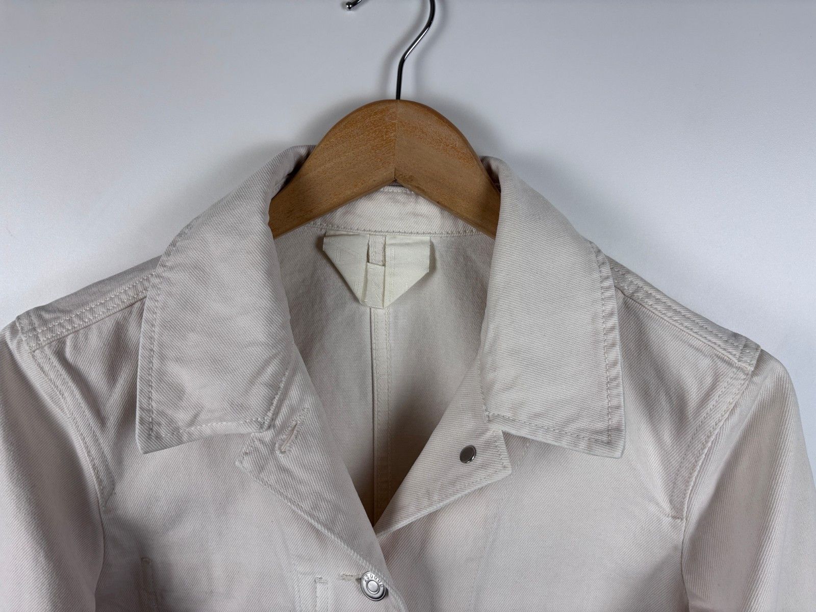 Arket Arket Denim Button Up Casual Jacket White Beige Size 34 Size XS / US 0-2 / IT 36-38 - 2 Thumbnail