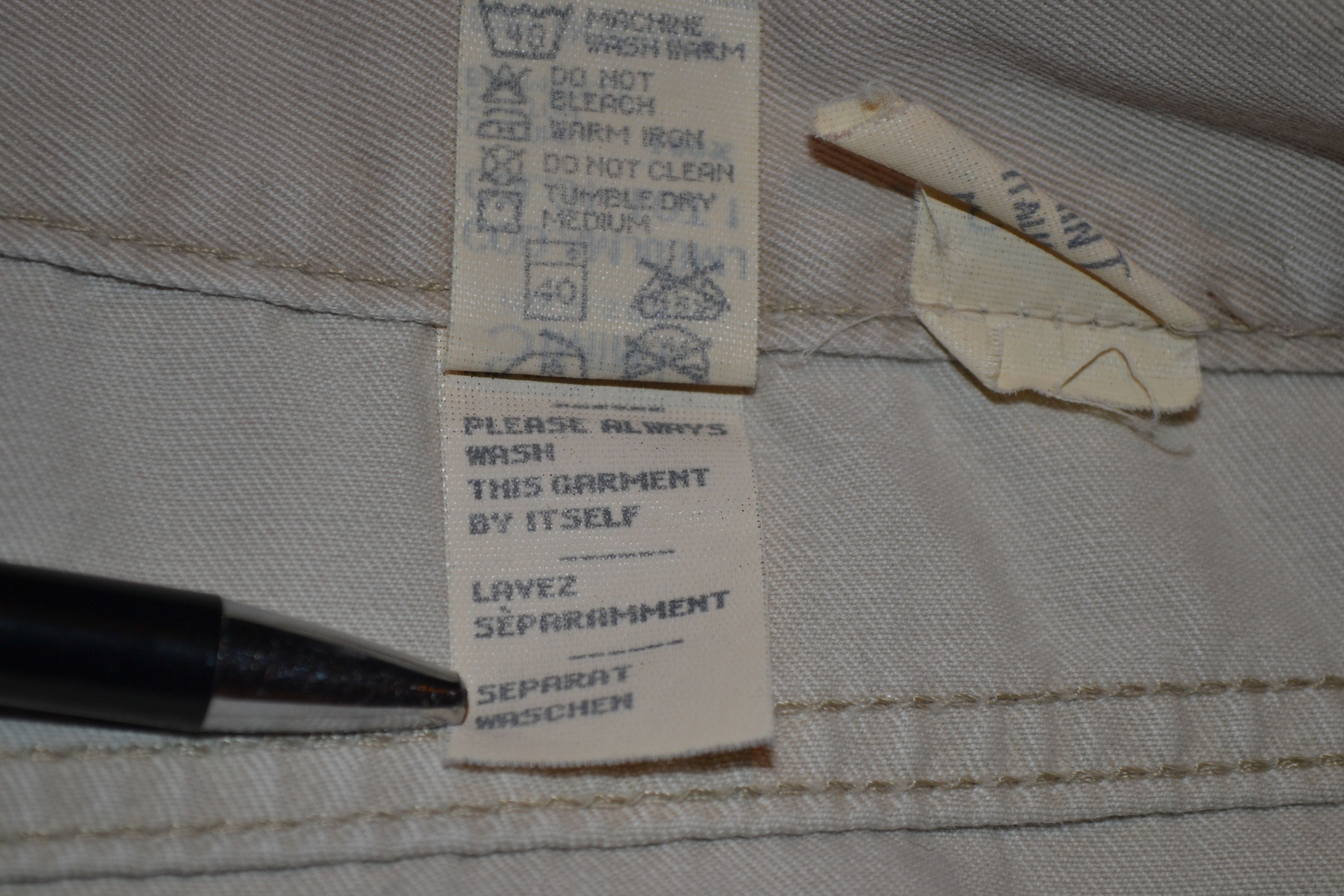 Moschino Vintage 1980s Moschino Beige Jeans - Size w30 / M Size 30" / US 8 / IT 44 - 8 Thumbnail