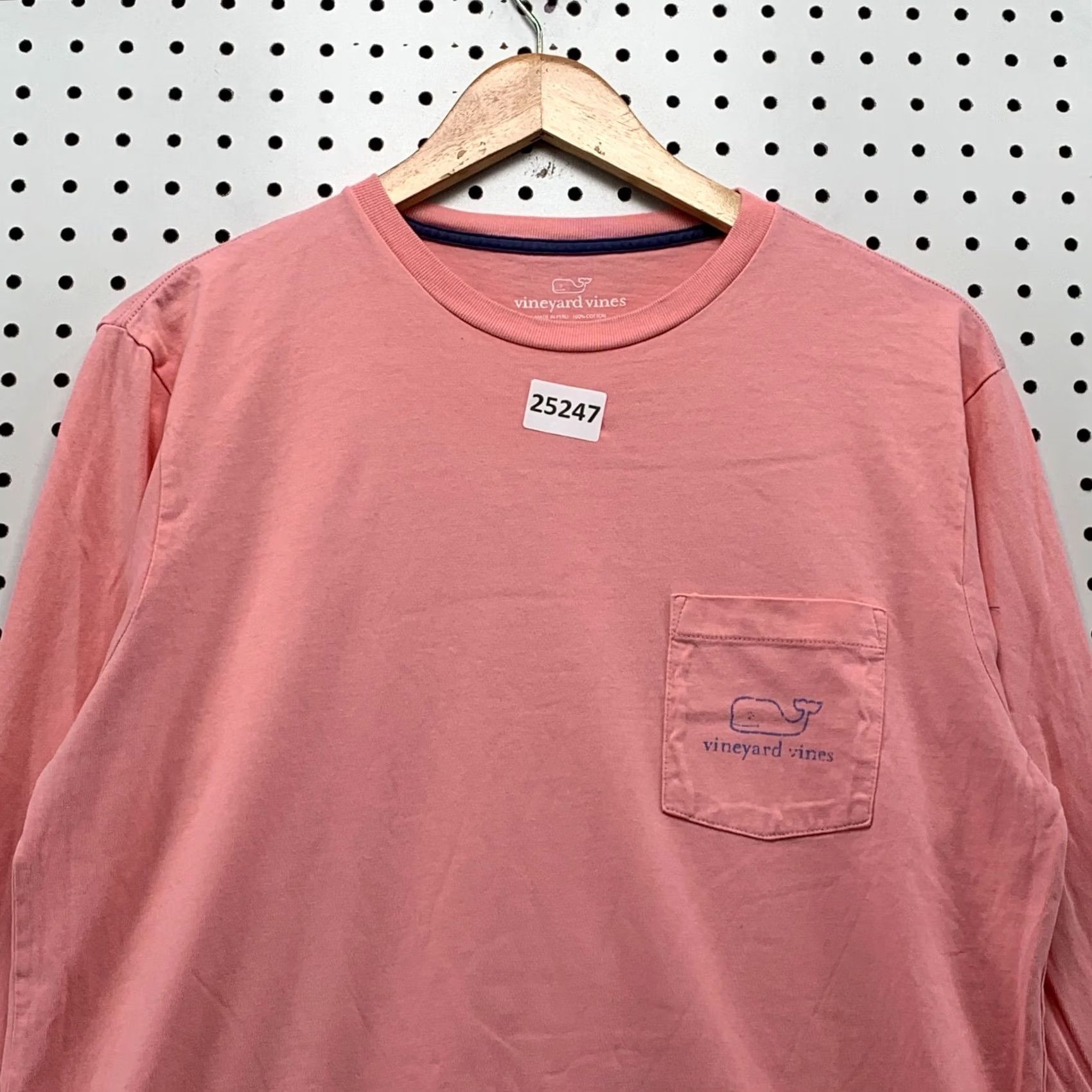 Vineyard Vines Vineyard Vines Pocket Shirt Pink Long Sleeve Whale Logo Adult Small Mens Shirt Size US S / EU 44-46 / 1 - 3 Thumbnail