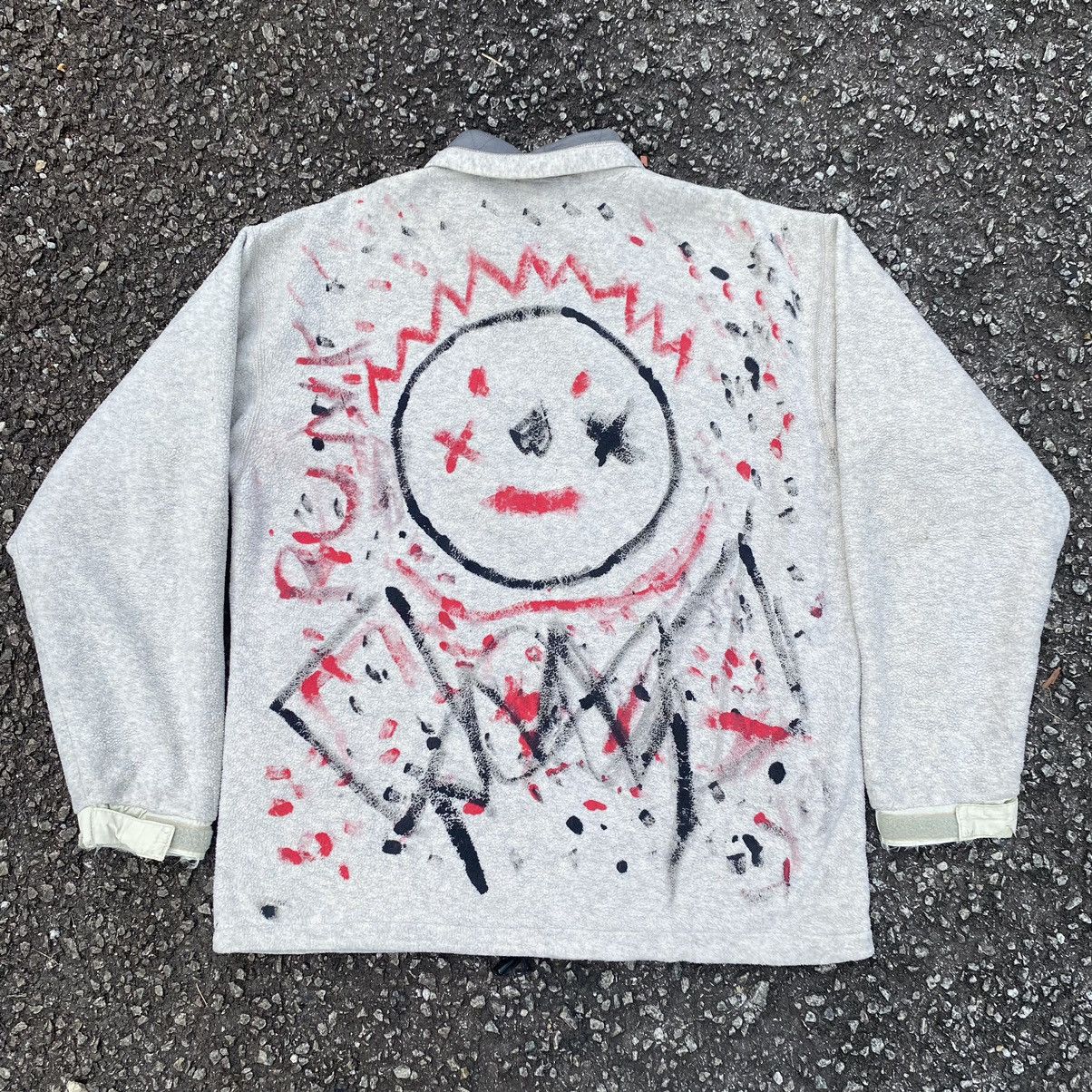 Montbell Vintage Montbell Custom Splatter Fleece Jacket Size US M / EU 48-50 / 2 - 11 Thumbnail