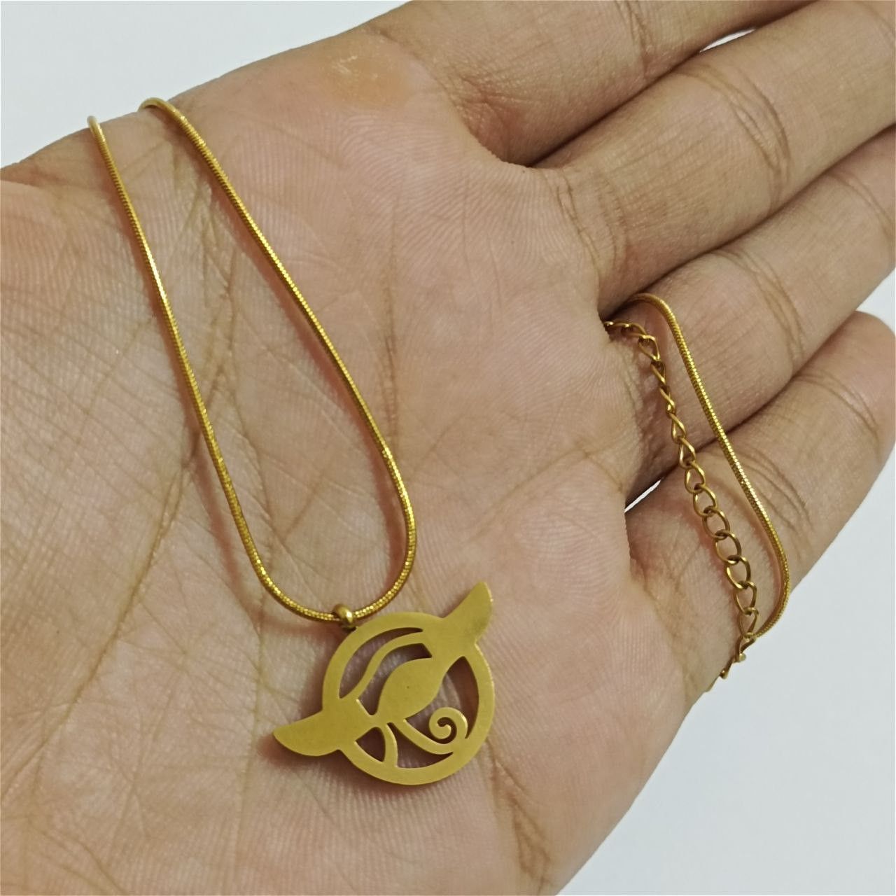 Handmade Gold plated necklace with Eye of Horus pendant, Egyptian Size ONE SIZE - 2 Thumbnail