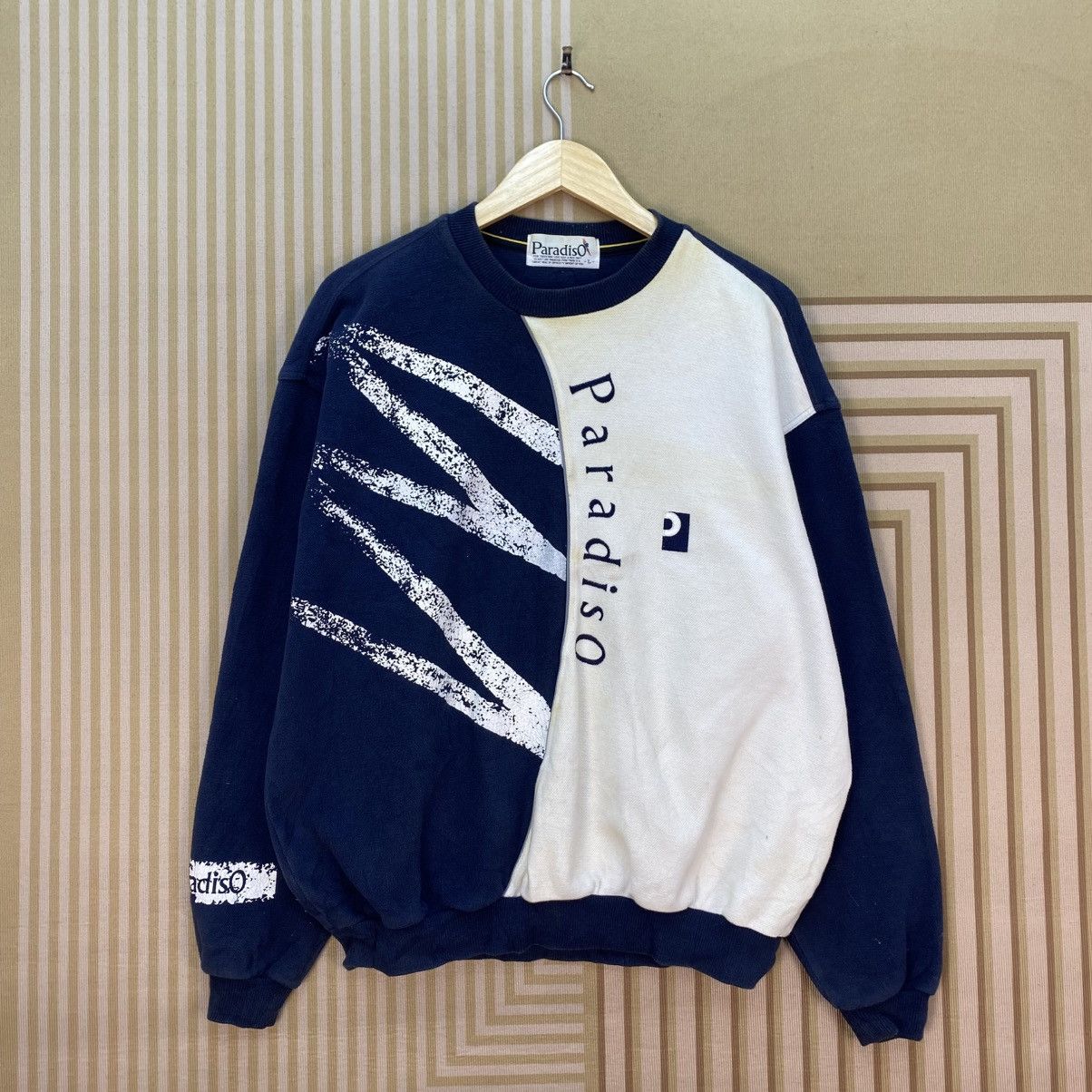 Japanese Brand 🫶 vintage Paradiso brand two-tone crewneck sweatshirt Size US M / EU 48-50 / 2 - 1 Thumbnail