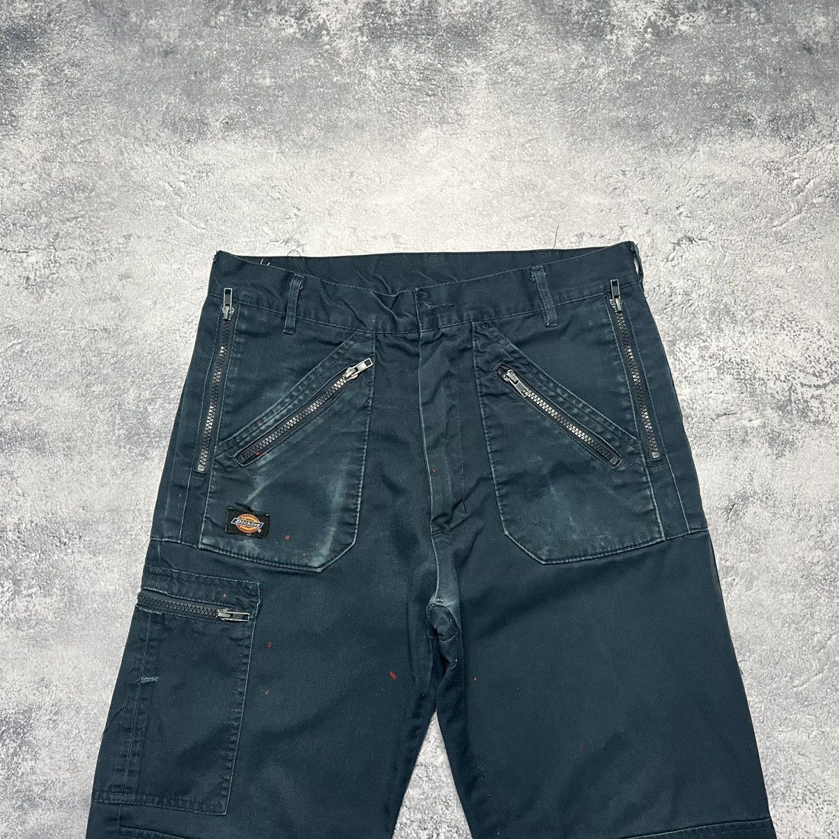 Dickies × Vintage Vintage Dickies Redhawk Navy Trashed Cargo Workwear Pants Size US 30 / EU 46 - 2 Thumbnail