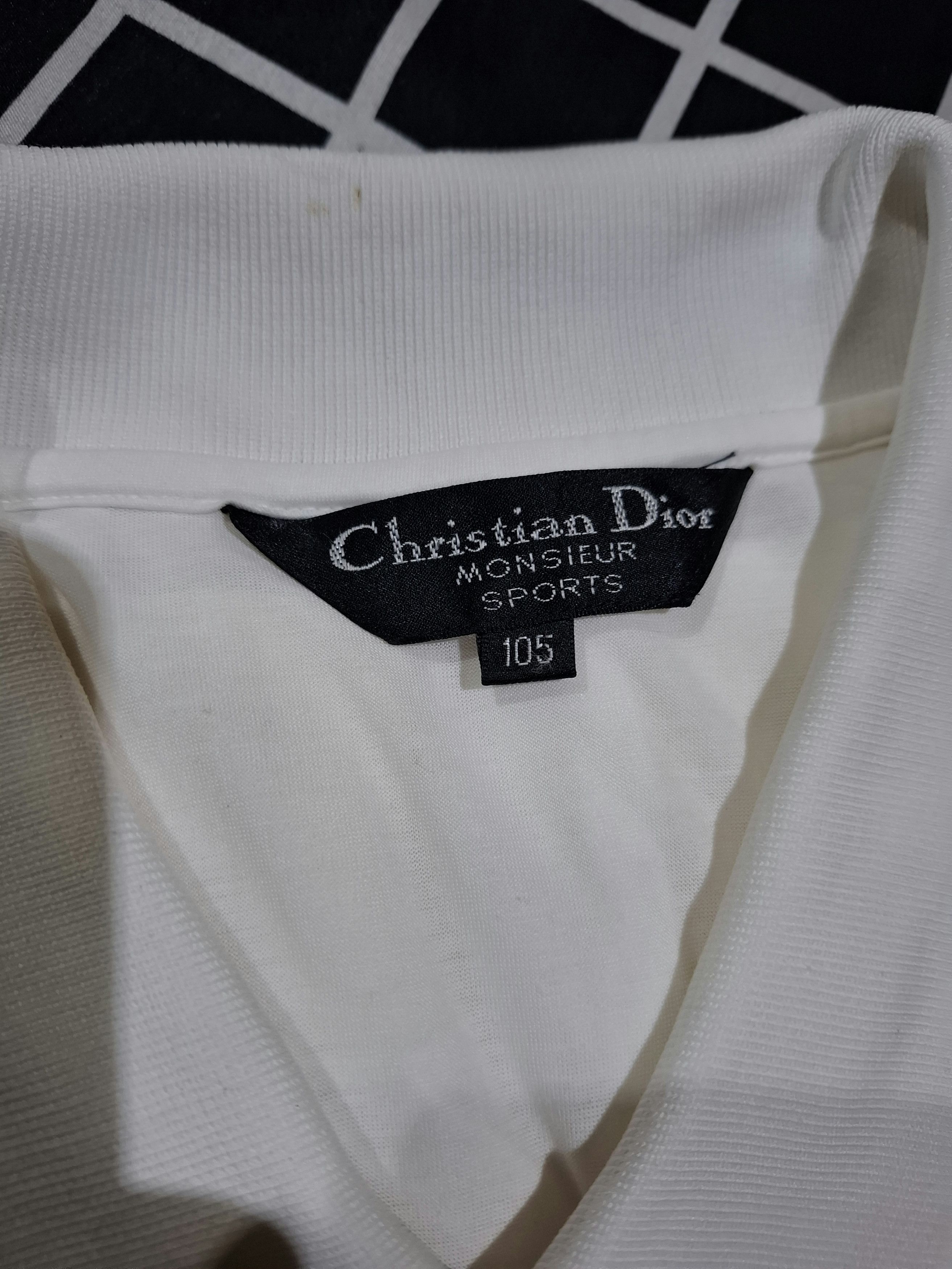 Christian Dior Monsieur RARE Vintage Christian Dior Monsieur Sports Long-Sleeve Polo Size US L / EU 52-54 / 3 - 3 Thumbnail