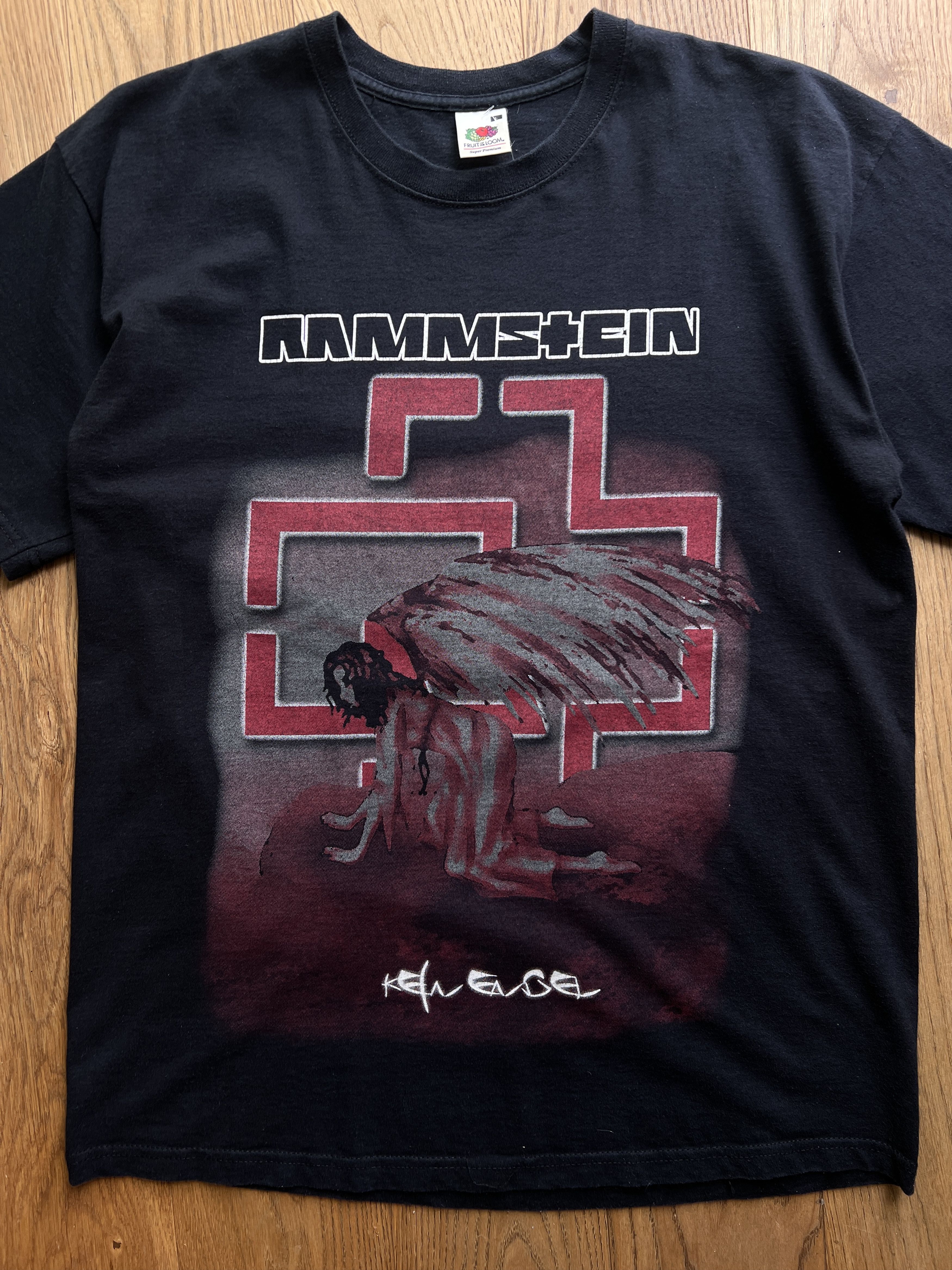 Fruit Of The Loom Rare! Rammstein 2007 Kein Engel t shirt promo album tee tour Size US L / EU 52-54 / 3 - 2 Thumbnail