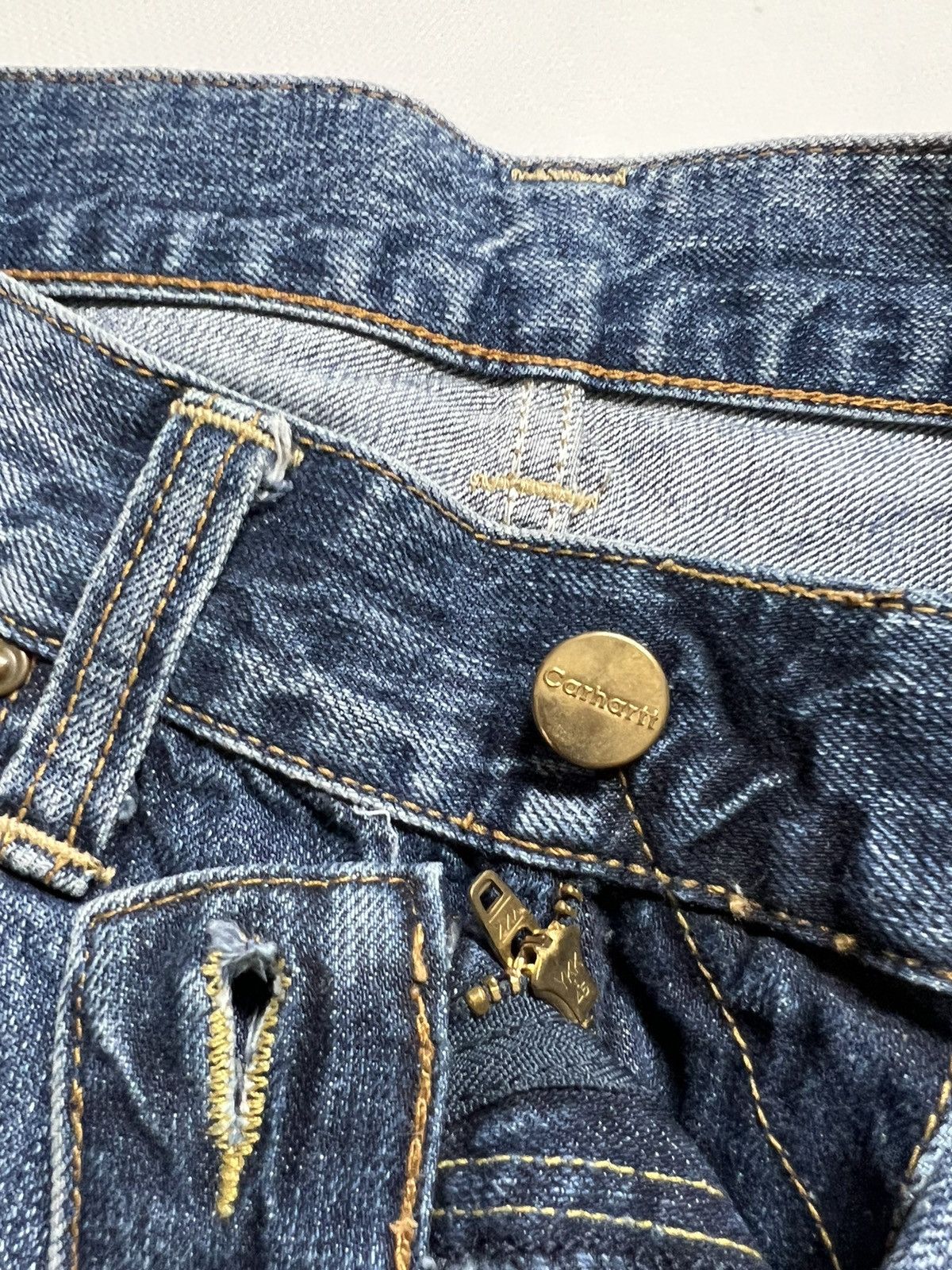 Carhartt Vintage Y2k Carhartt 💙 Bronco Denim Jeans Pants 00’s Size US 30 / EU 46 - 13 Thumbnail